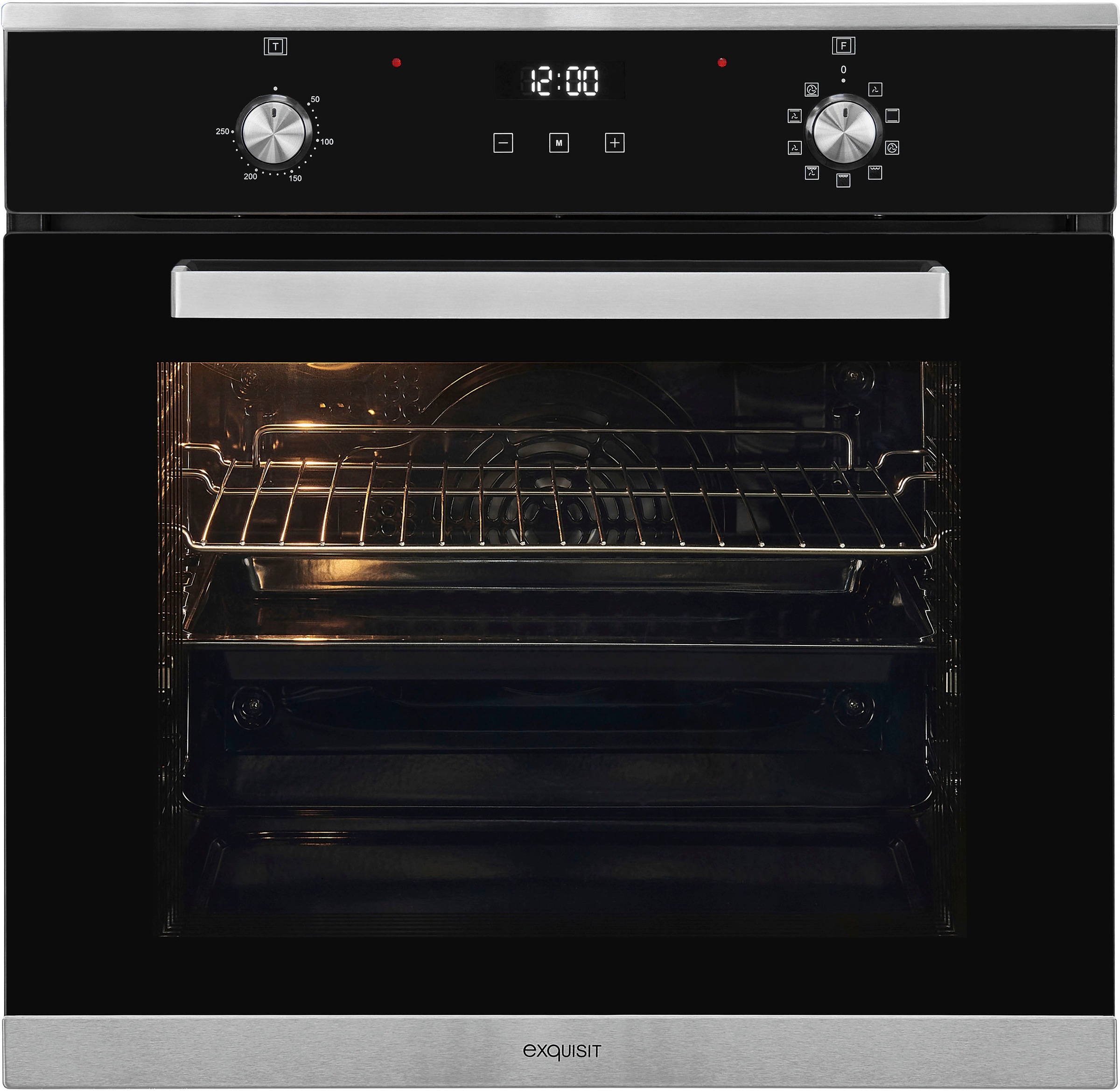 exquisit Backofen-Set »BAKO76601H«, mit Teleskopauszug nachrüstbar