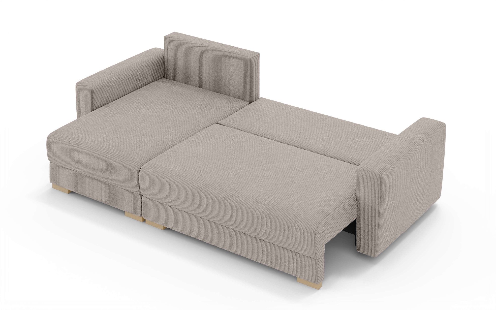 INOSIGN Ecksofa »MAGHERA universell Schlafsofa mit Bettkasten, Maße B/T/H: 255/142/84cm«, L-Form mit Recamiere rechts oder links montierbar, hoher Sitzkomfort