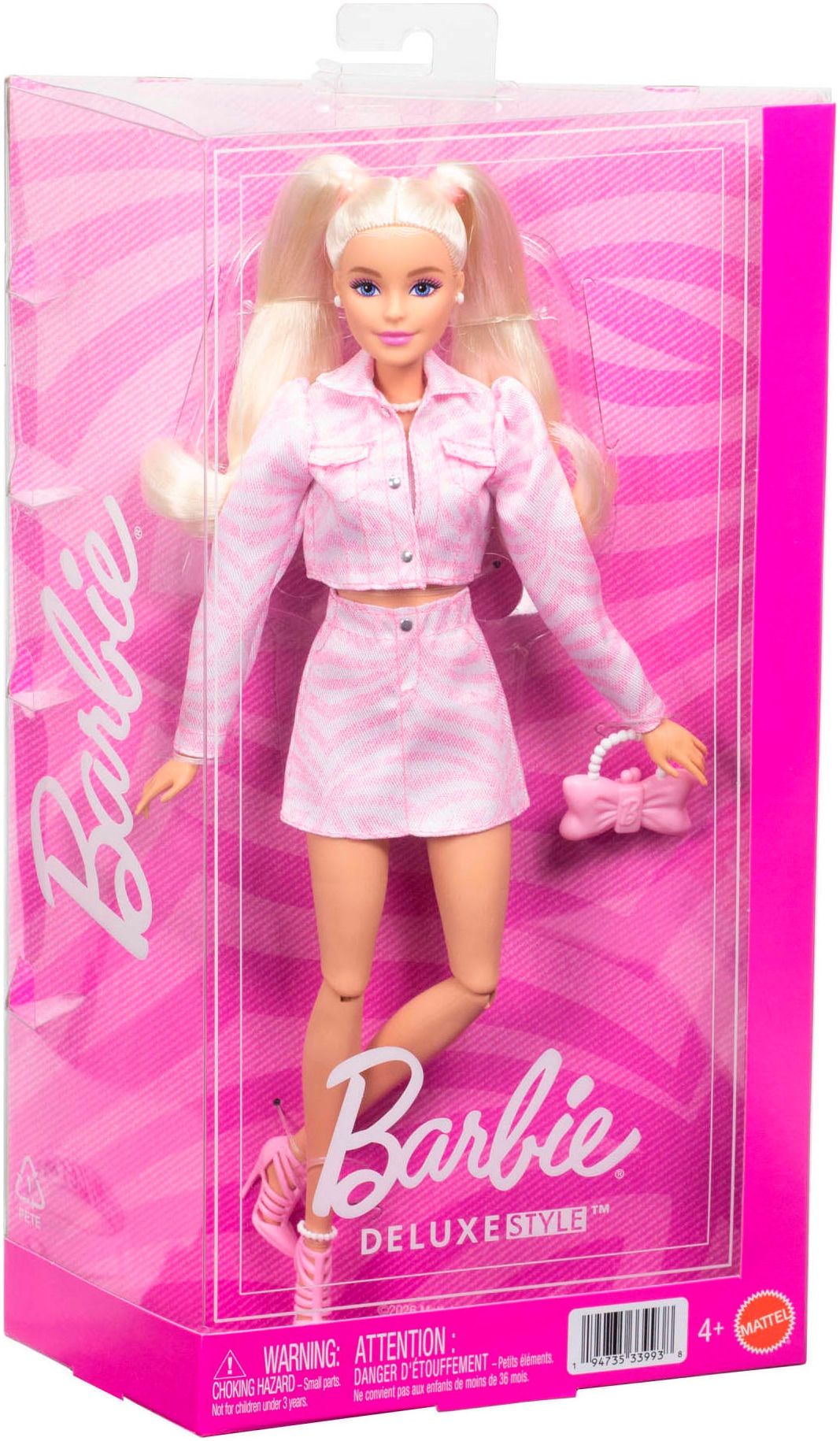 Barbie Anziehpuppe »Barbie Deluxe Style - Pinke Jeansjacke«