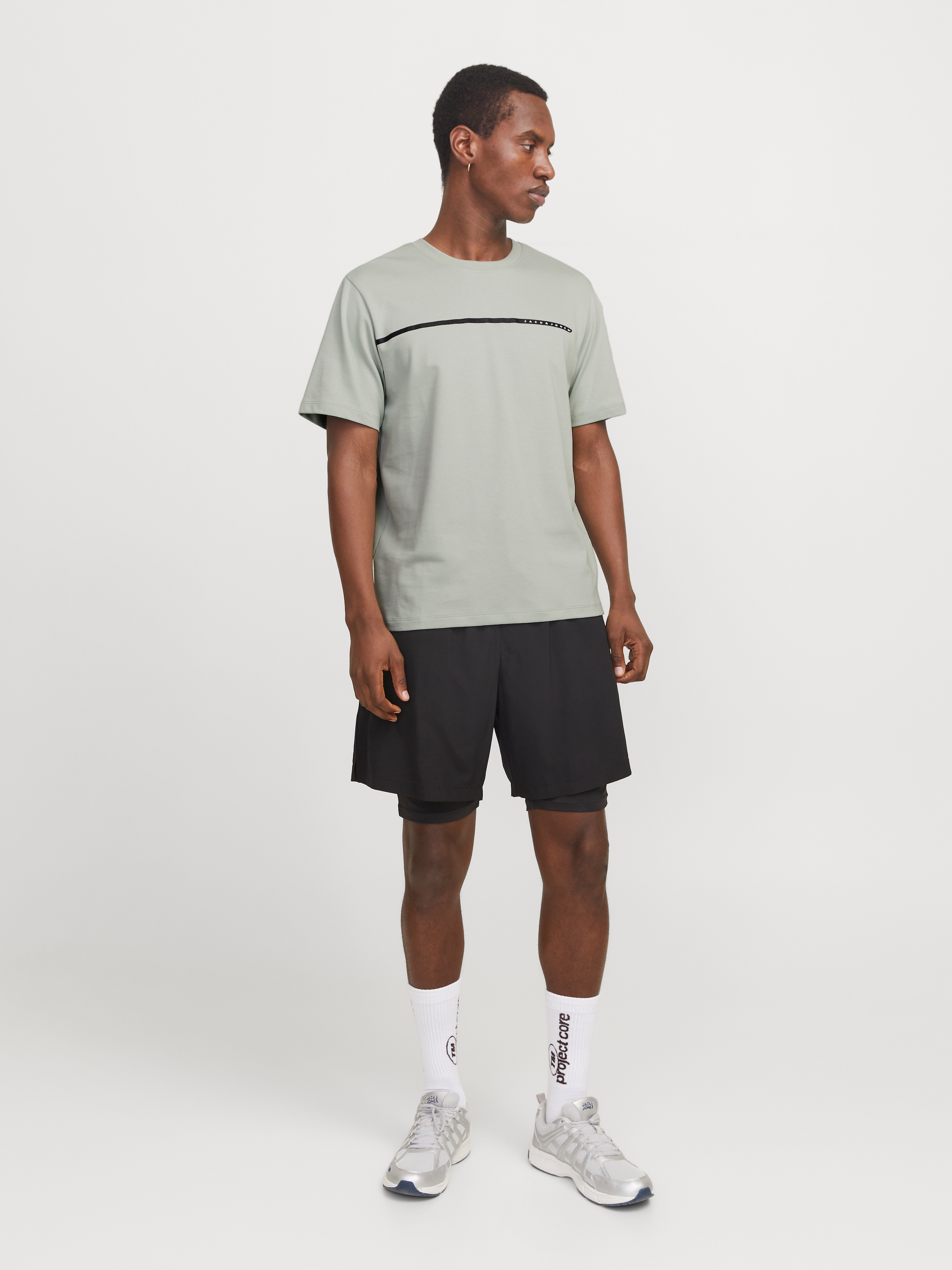 Jack & Jones T-Shirt »JCOFUSION FULL BRANDING TEE SS CREW NOOS«