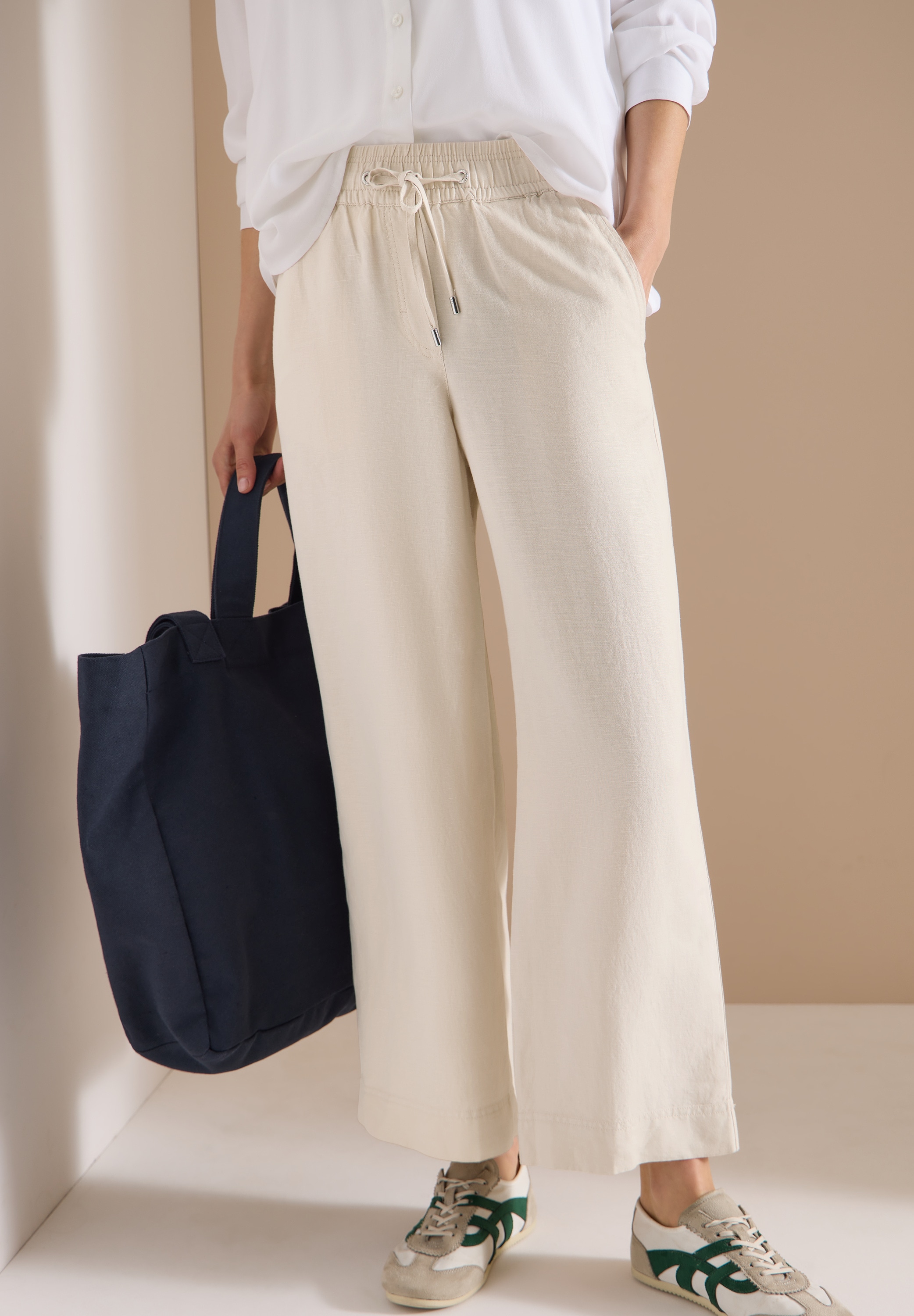 Cecil Stoffhose »Style Neele«  mit Gummizug und aus Leinen-Viskose-Mix