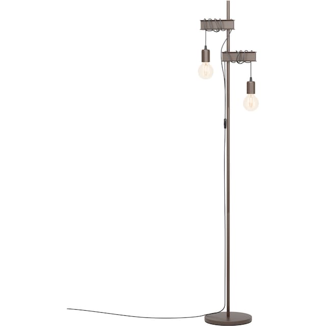 EGLO Stehlampe »TOWNSHEND 4«, Stehleuchte in braun und schwarz aus Stahl -  exkl. E27 - 2X10W online bei OTTO