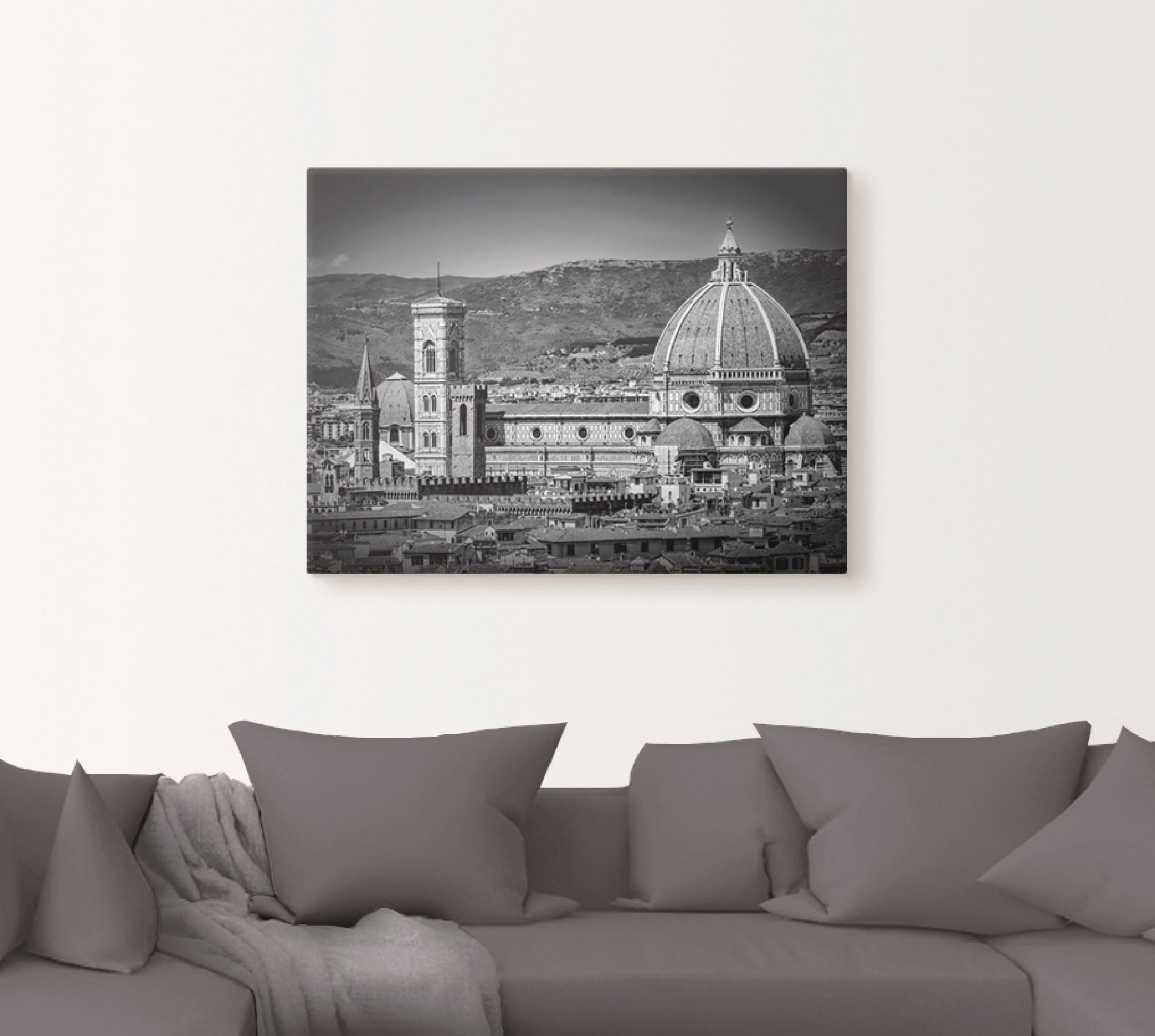 Artland Leinwandbild »Florenz Piazzale Michelangelo«, Italien, (1 St.), auf Keilrahmen gespannt