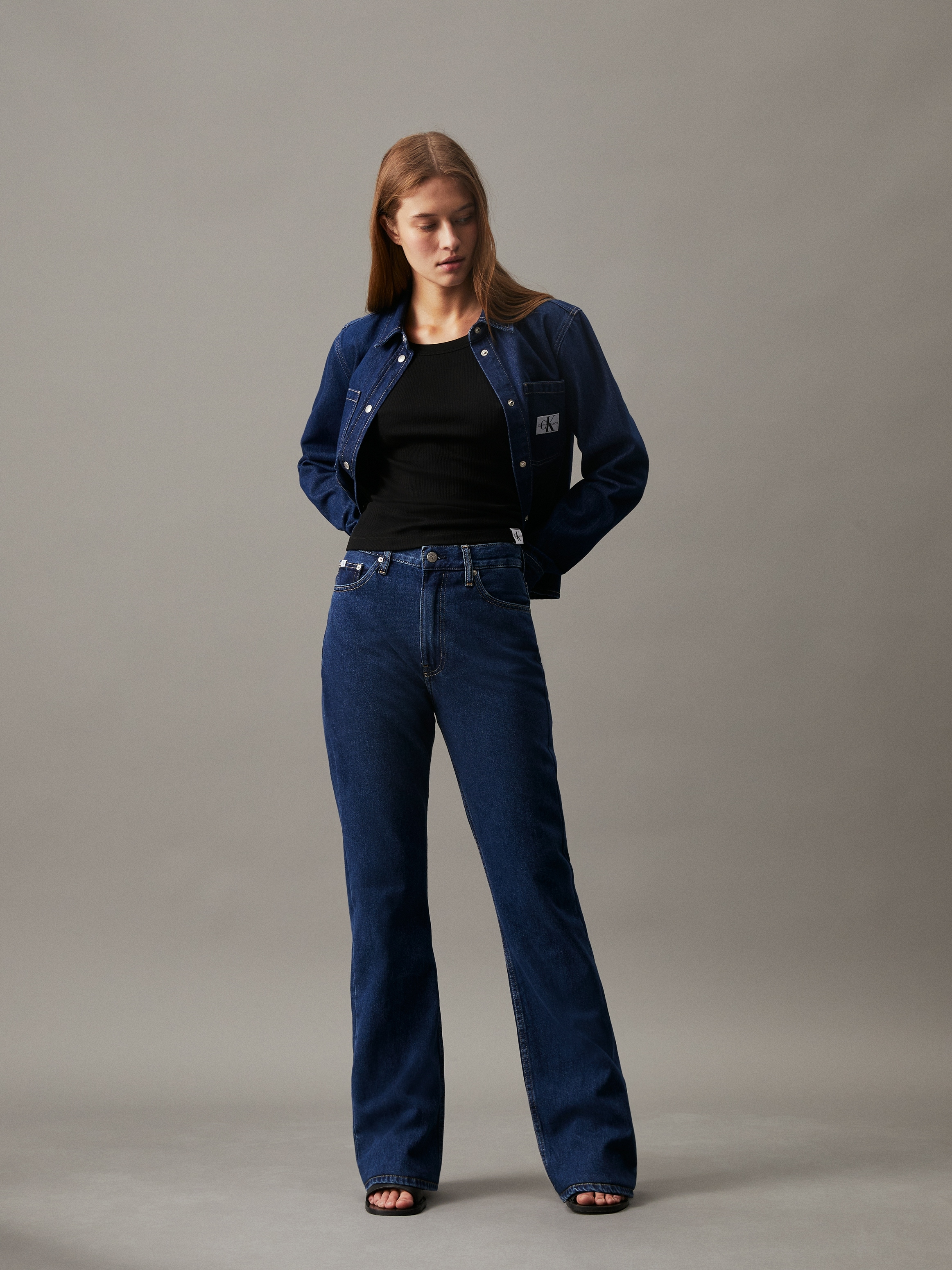 Calvin Klein Jeans Bootcut-Jeans »AUTHENTIC BOOTCUT«, mit Markenlabel