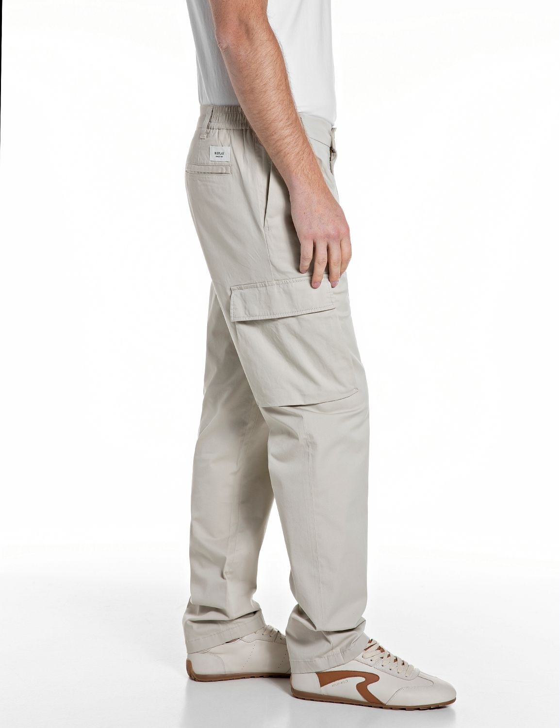 Replay Chinohose »Adhann«  aus Twill mit Cargotaschen, Tapered Fit