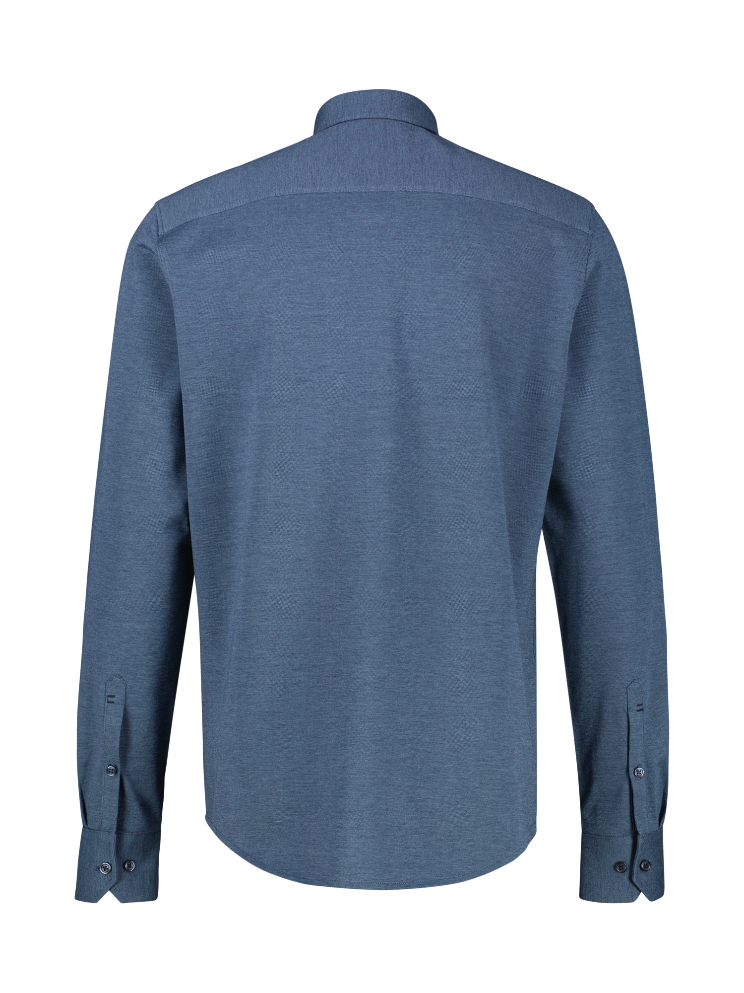 LERROS Langarmhemd »Jerseyhemd mit 2-Knopf-Manschette und Kentkragen«