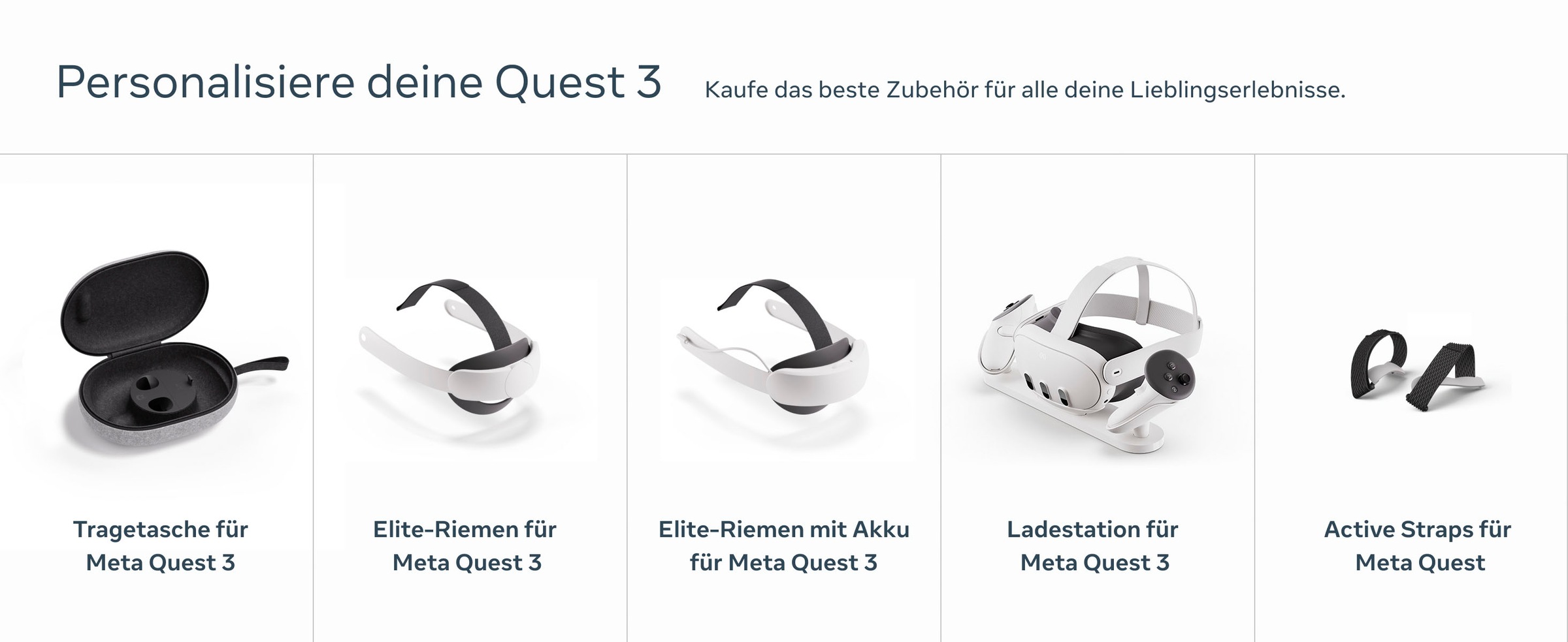 Meta Headset-Halterung »Quest 3 Elite-Riemen (Elite Strap)«