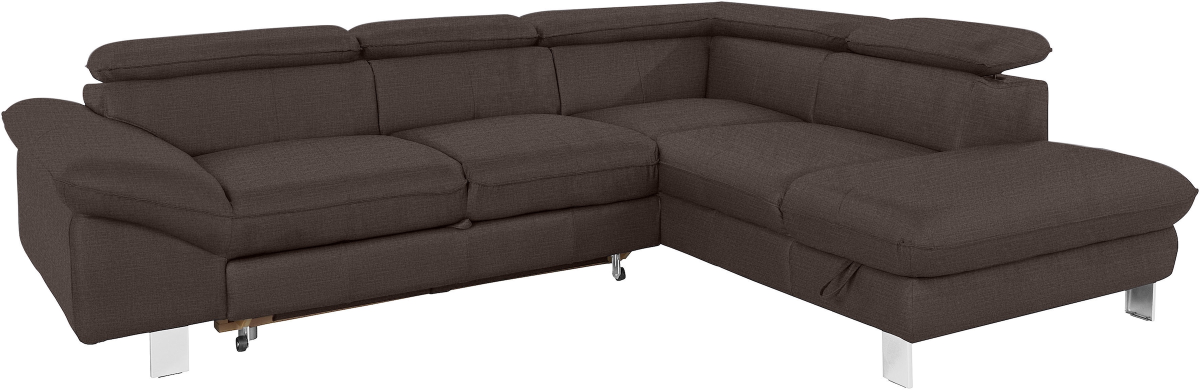 COTTA Ecksofa »Driver L-Form«, mit Kopfteilverstellung, wahlweise mit Bettfunktion & Bettkasten