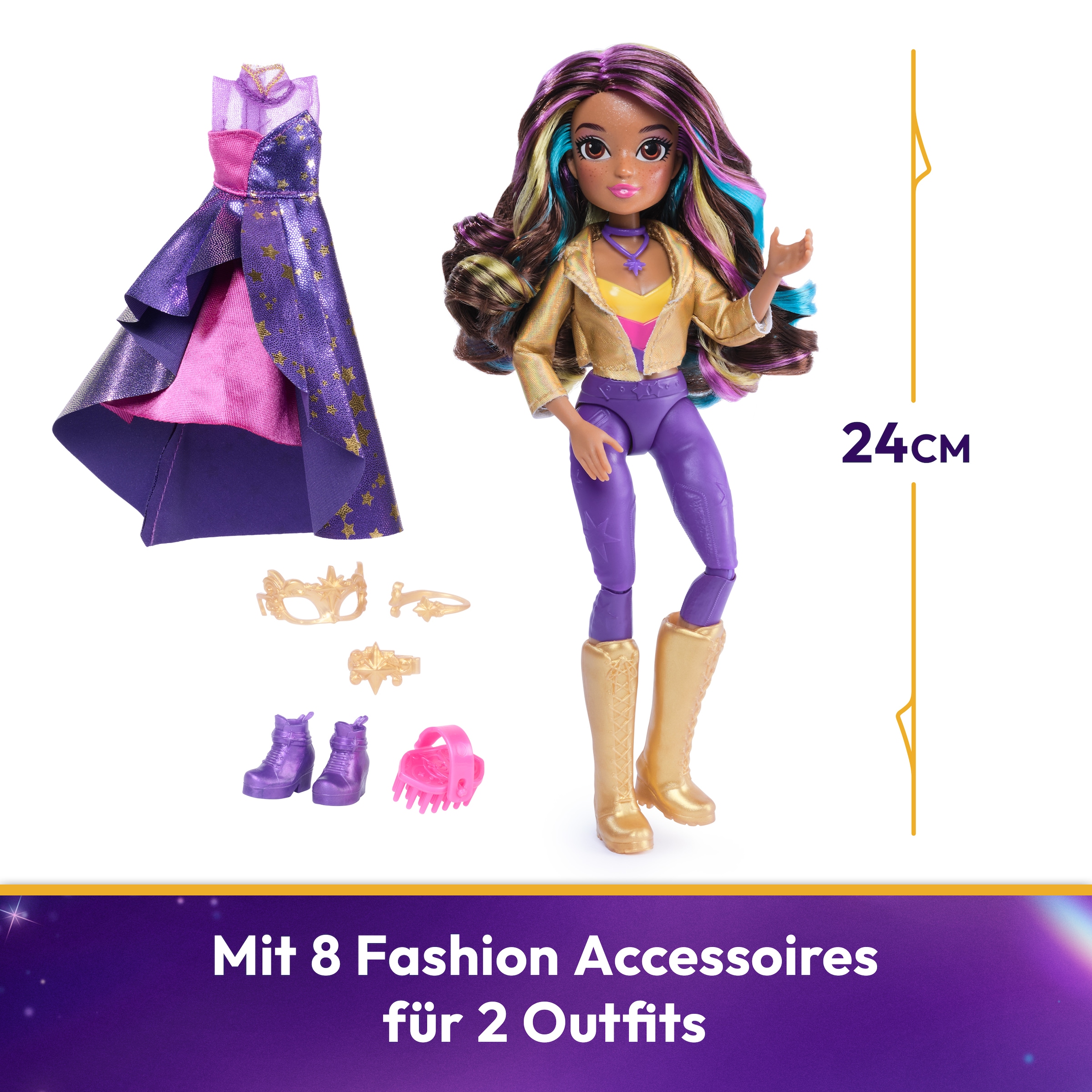 Spin Master Anziehpuppe »Unicorn Academy Deluxe Maskenball - Sophia«