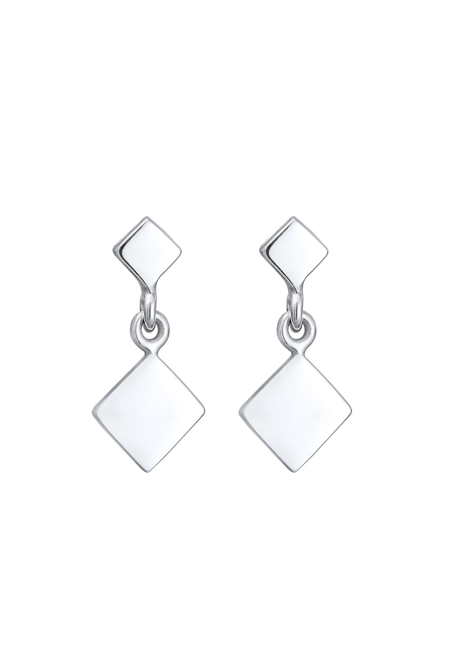 Elli Paar Ohrhänger »Ohrringe Viereck Geo Trend Minimal Filigran 925 Silber«