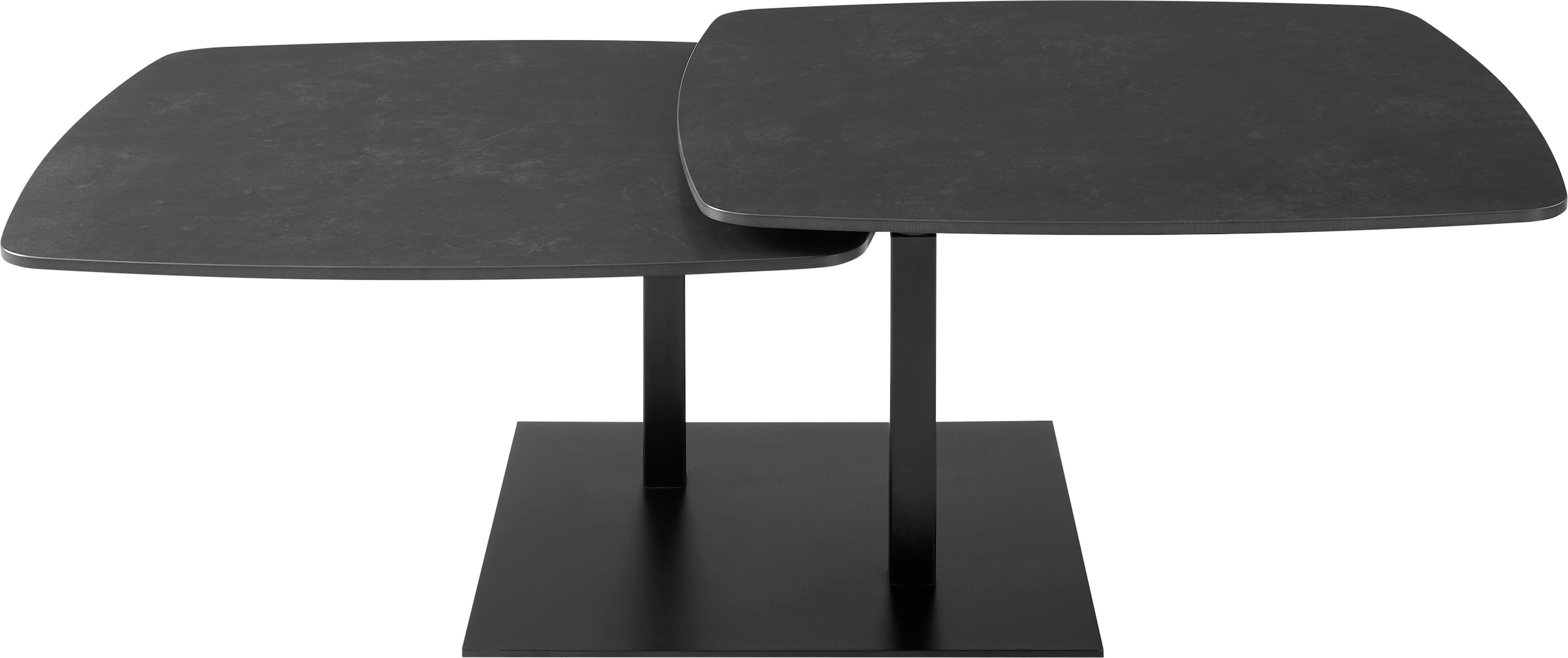 OTTO home Couchtisch »Orsini« mit verschiebbarer Tischplatte in Steinoptik, robustem Metallgestell