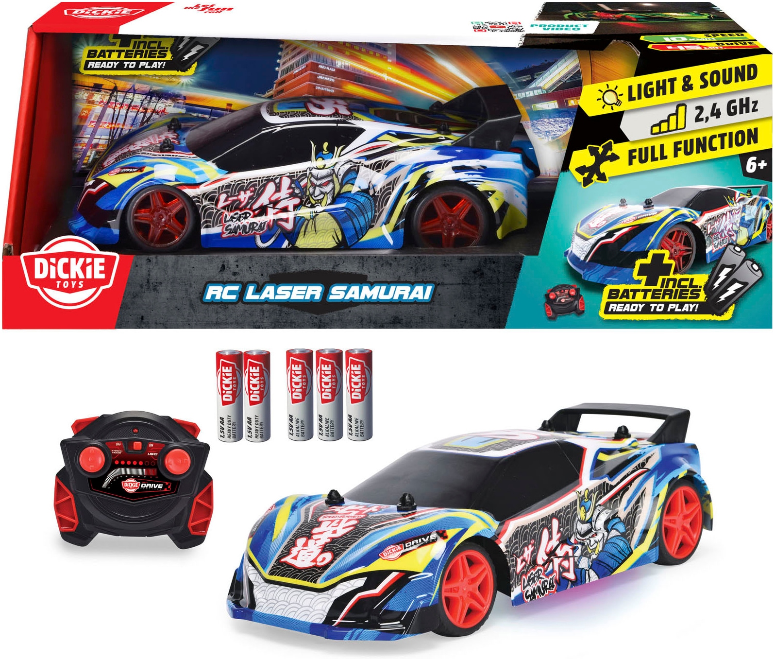 Dickie Toys RC-Auto »RC Laser Samurai, RTR«, mit Licht