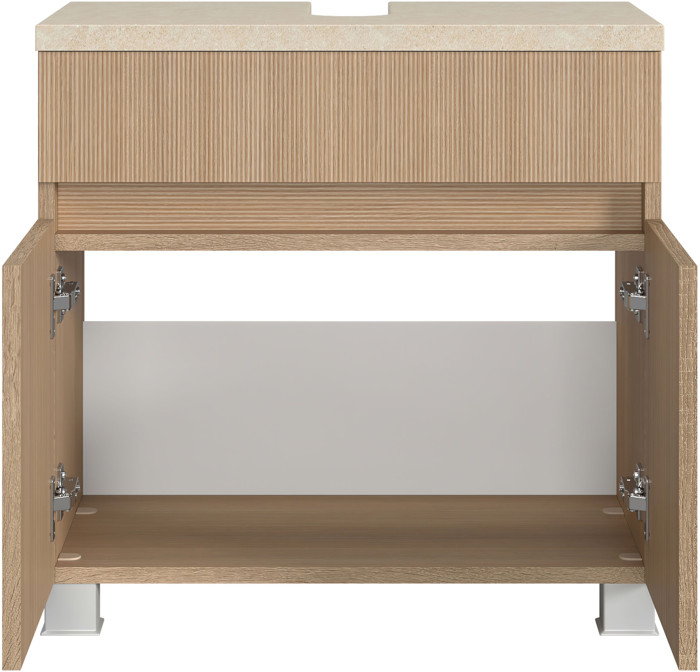welltime Badmöbel-Set »Eixo«, Set 120 cm breit, Badmöbel mit LED-Beleuchtung