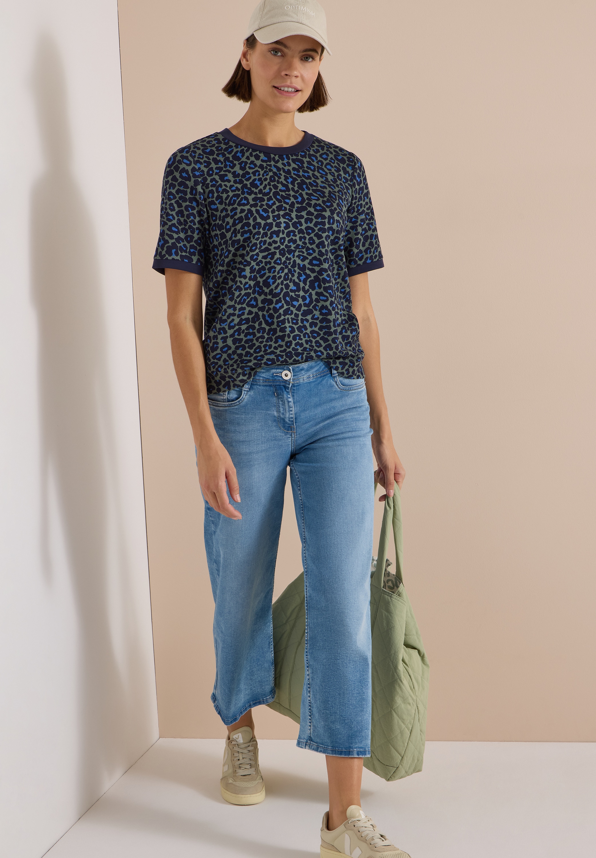 Cecil Sweater , Sommershirt / Rundhals / Animal-Print
