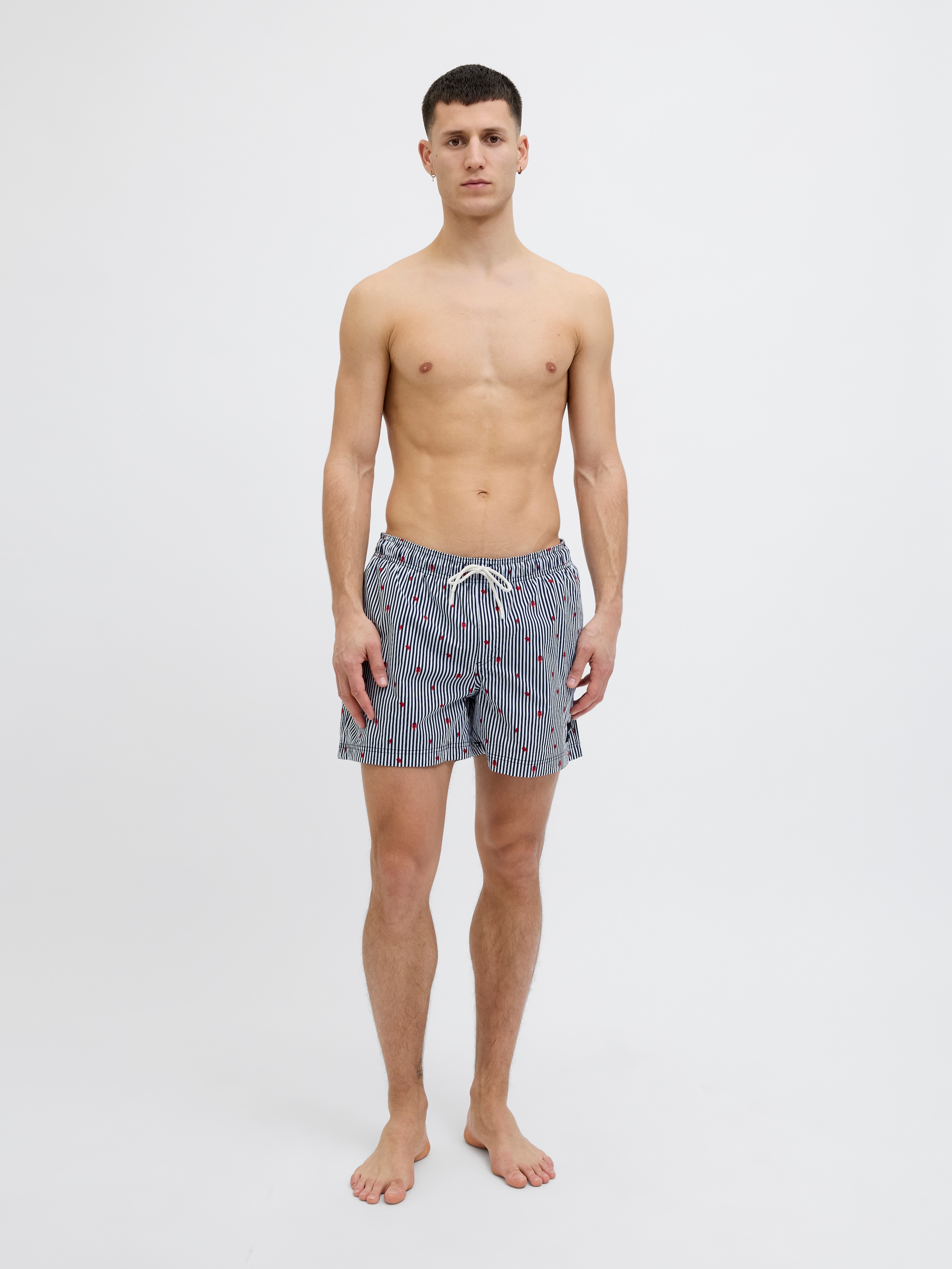 Jack & Jones Badeshorts »JPSTMAUI JJSWIM MINI STRIPE AKM SN«