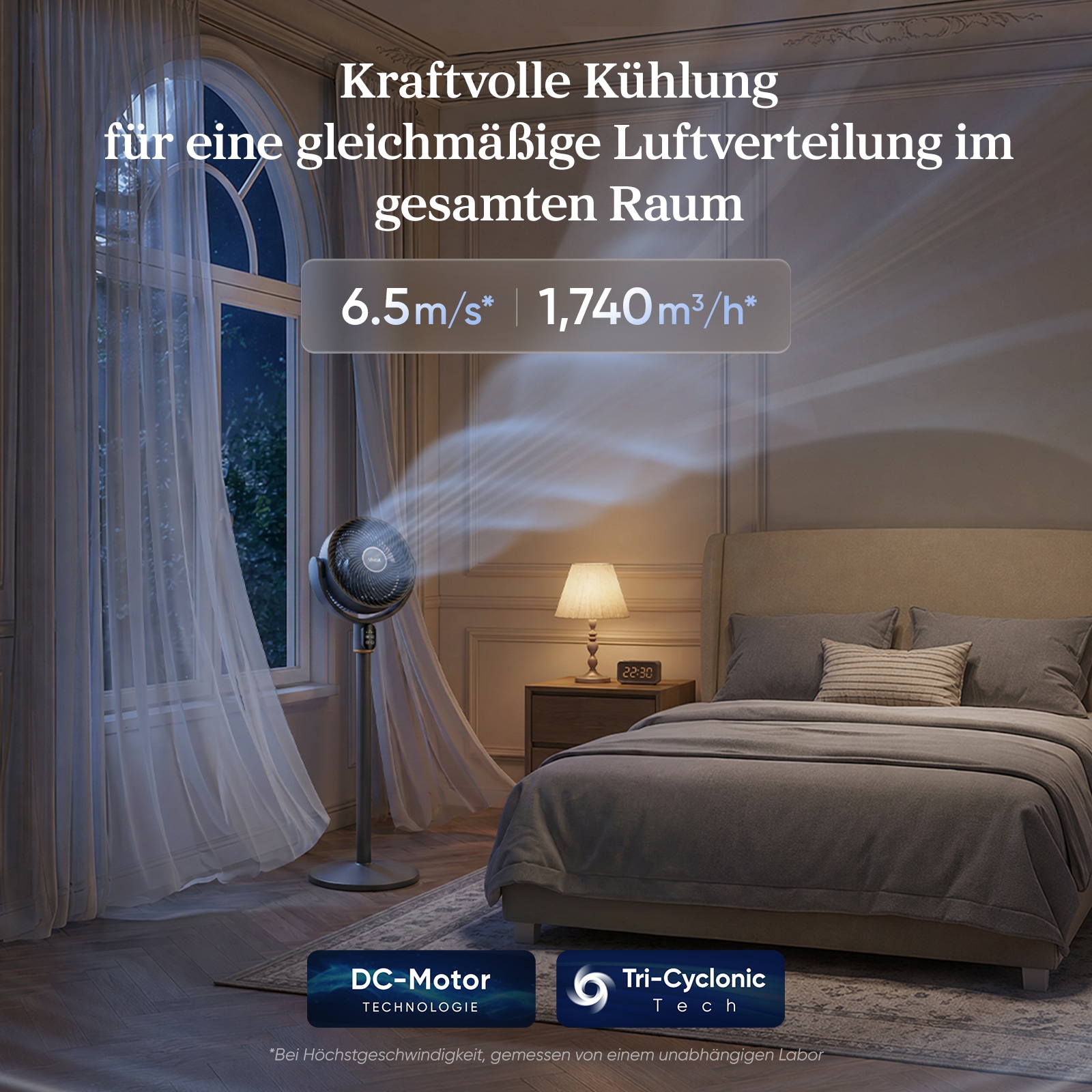 Levoit Turmventilator »LPF-R382-AEUR, mit Timerfunktion« optimale Luftzirkulation im ganzen Raum