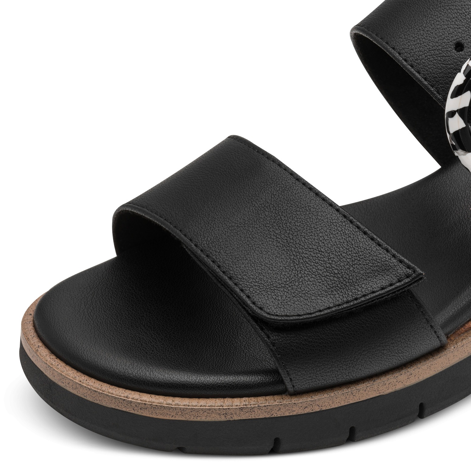 MARCO TOZZI Keilsandalette  Riemechensandale, Sommerschuh in veganer Verarbeitung