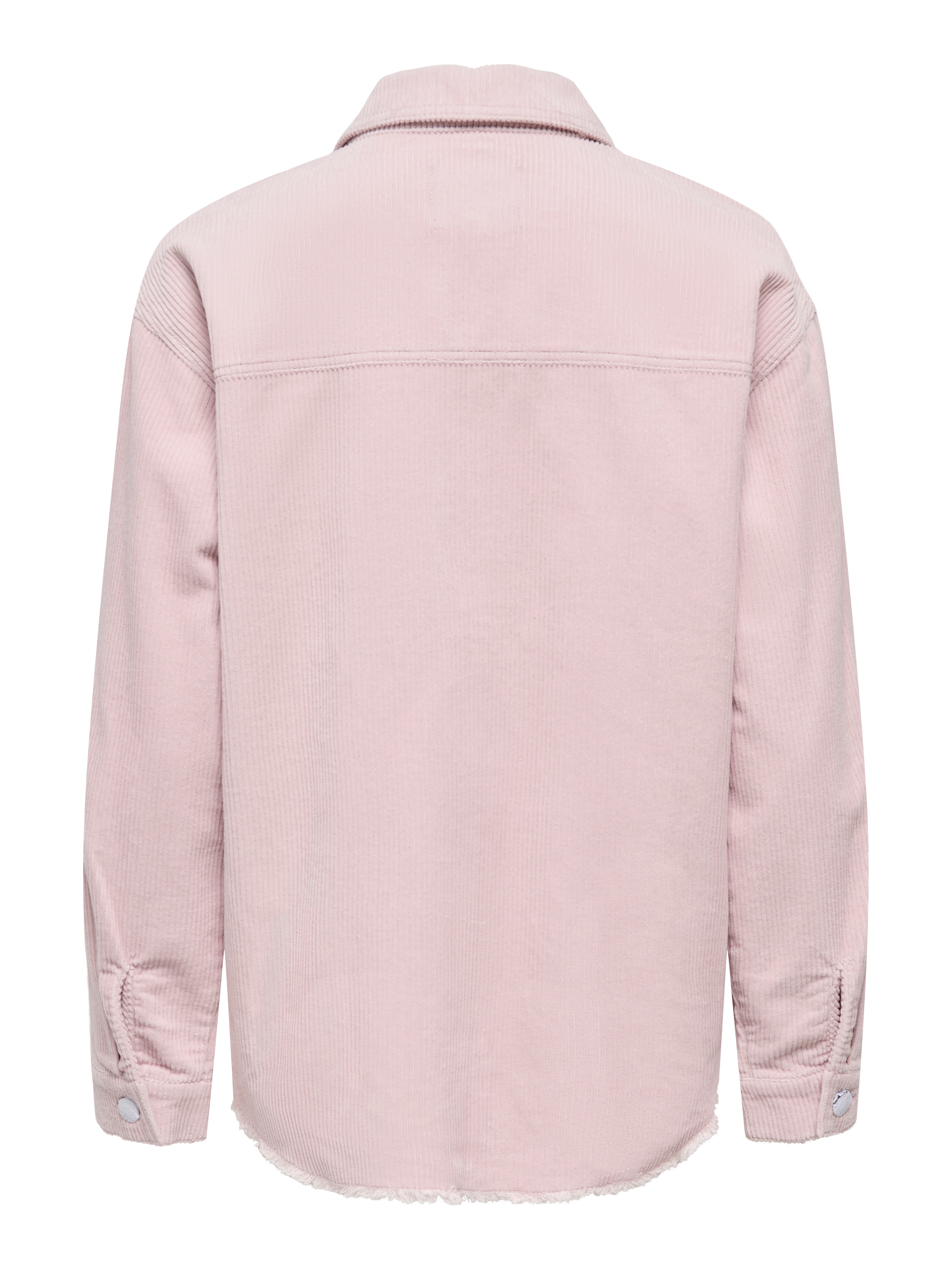 ONLY Hemdbluse »ONLMAIKO-BITTEN L/S CORD SHACKET CC PNT« mit Brusttaschen, leicht ausgefranster Saum