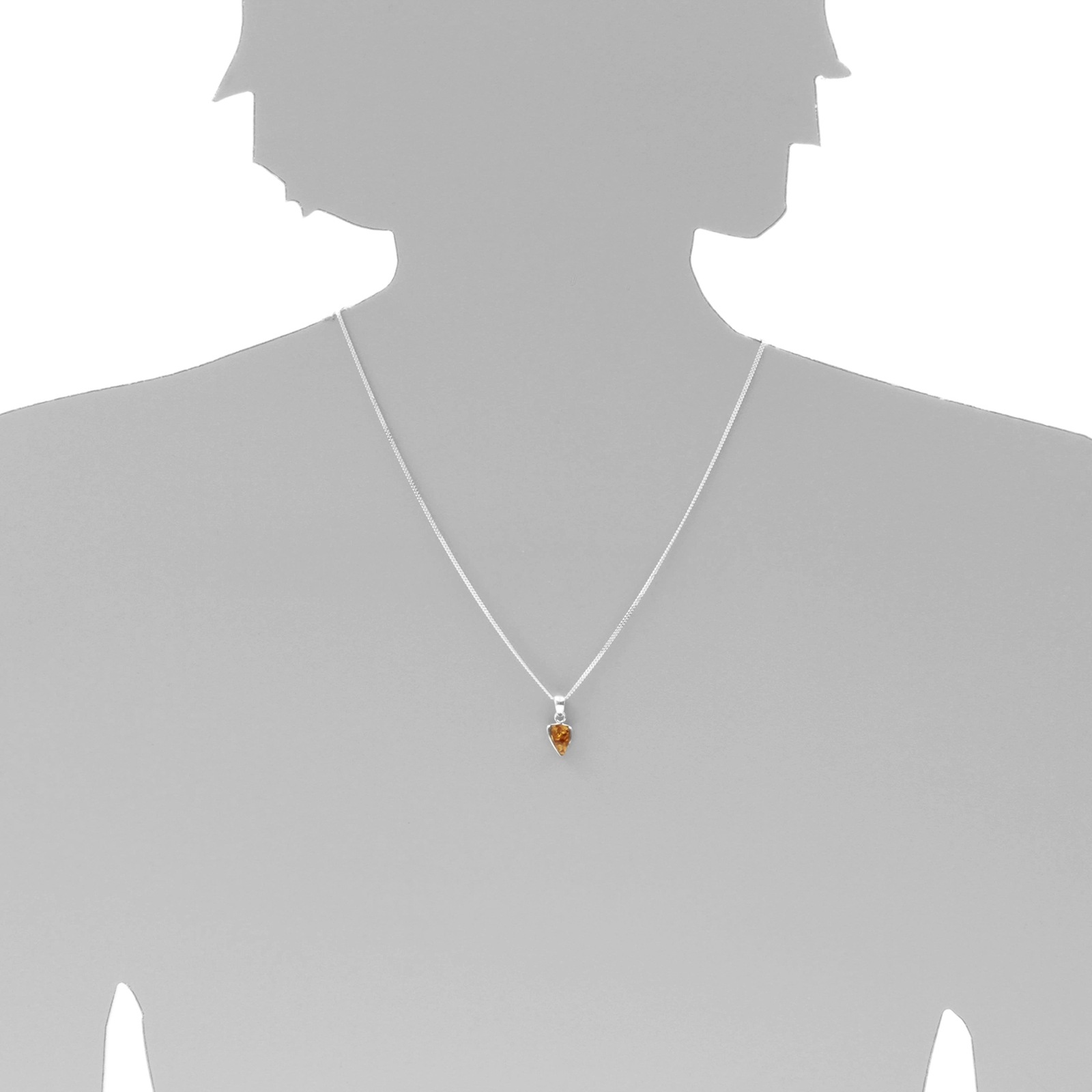 OSTSEE-SCHMUCK Kette mit Anhänger »- Lara - Silber 925/000 - Bernstein«
