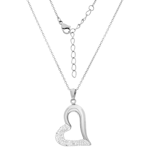Firetti Herzkette »Halskette Schmuck Geschenk, funkelndes Herz 
