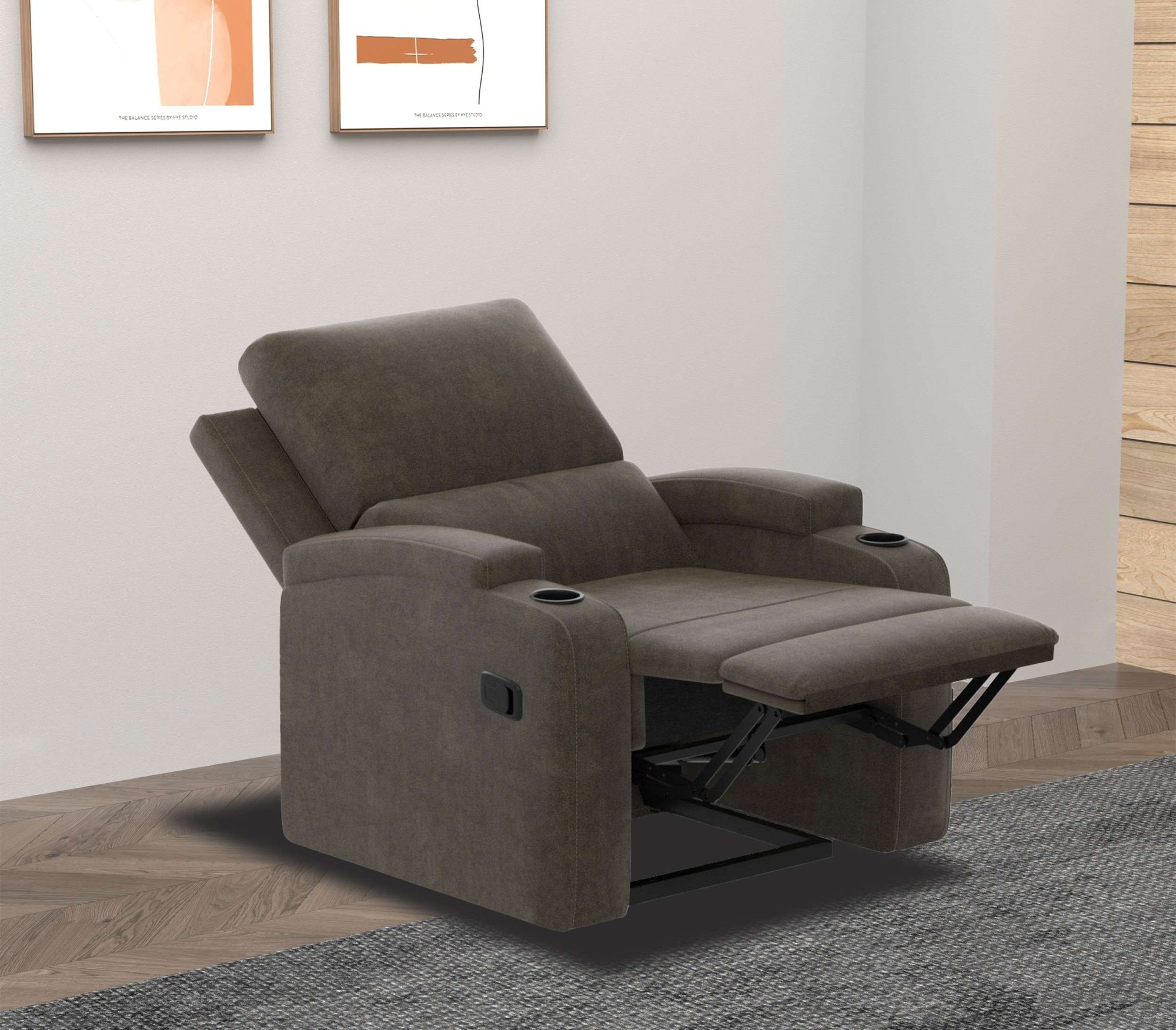 Home affaire Relaxsessel »Napori«, TV-Sessel, Kinosessel mit Relaxfunktion in 2 Sitzen, Getränkehalter