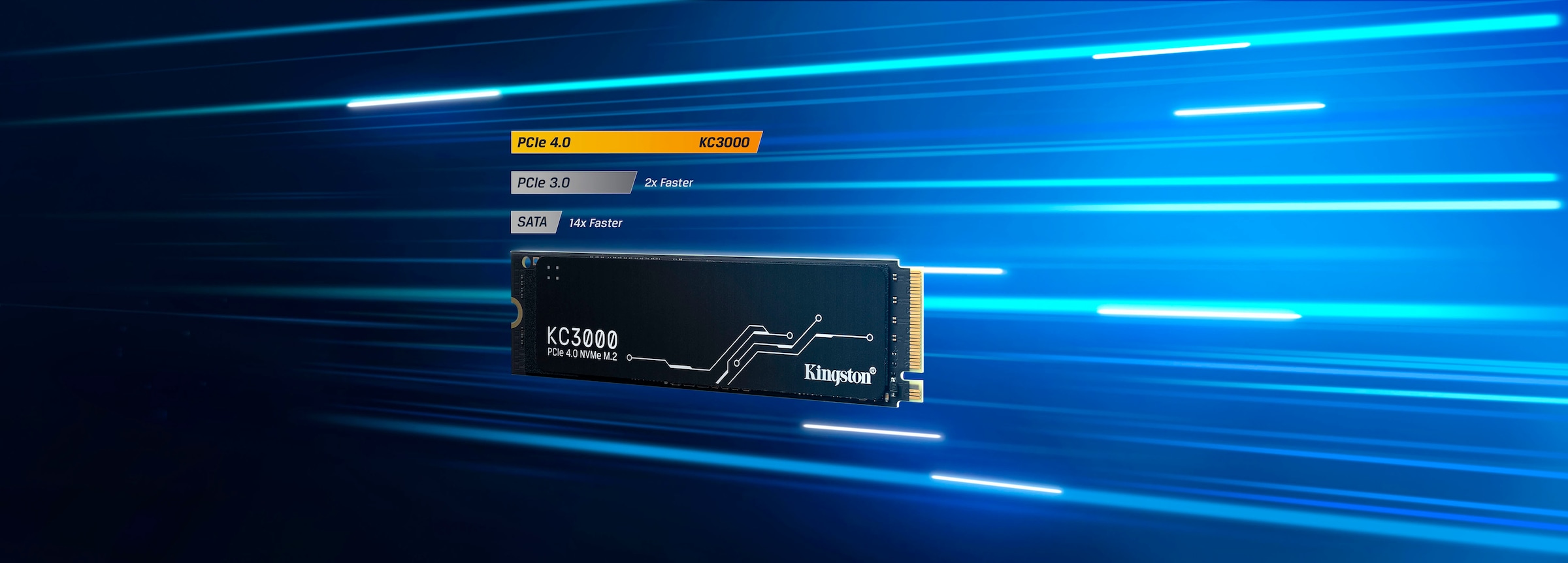 Kingston interne SSD »KC3000 2048GB« 2050 GB Anschluss M.2 (2880)