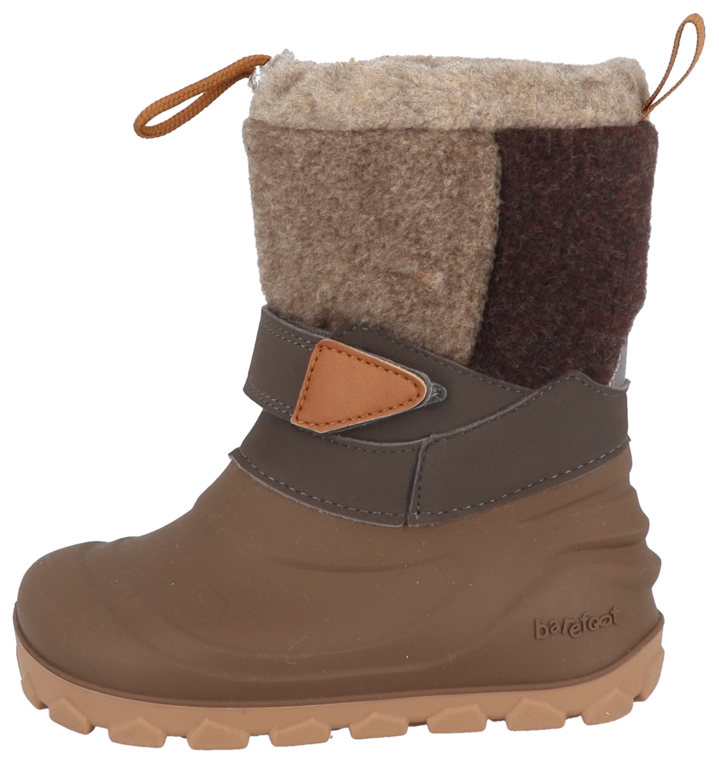 Lurchi Barfußschuh »Jan 1 Barefoot«  Winterboots, mit Kontrastbesatz, Größenschablone zum Download
