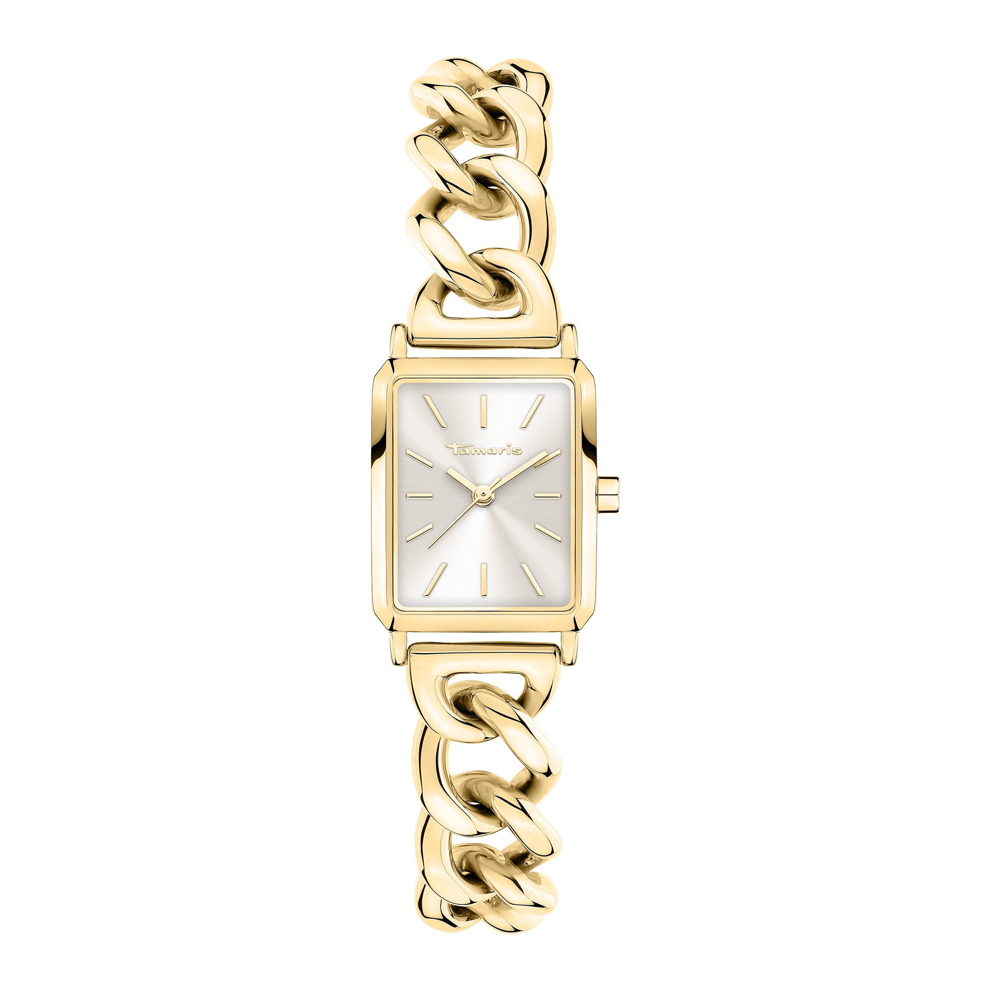 Tamaris Damen Quarzuhr »Chain Watch« Armbanduhr, Damenuhr, Edelstahlarmband, analog