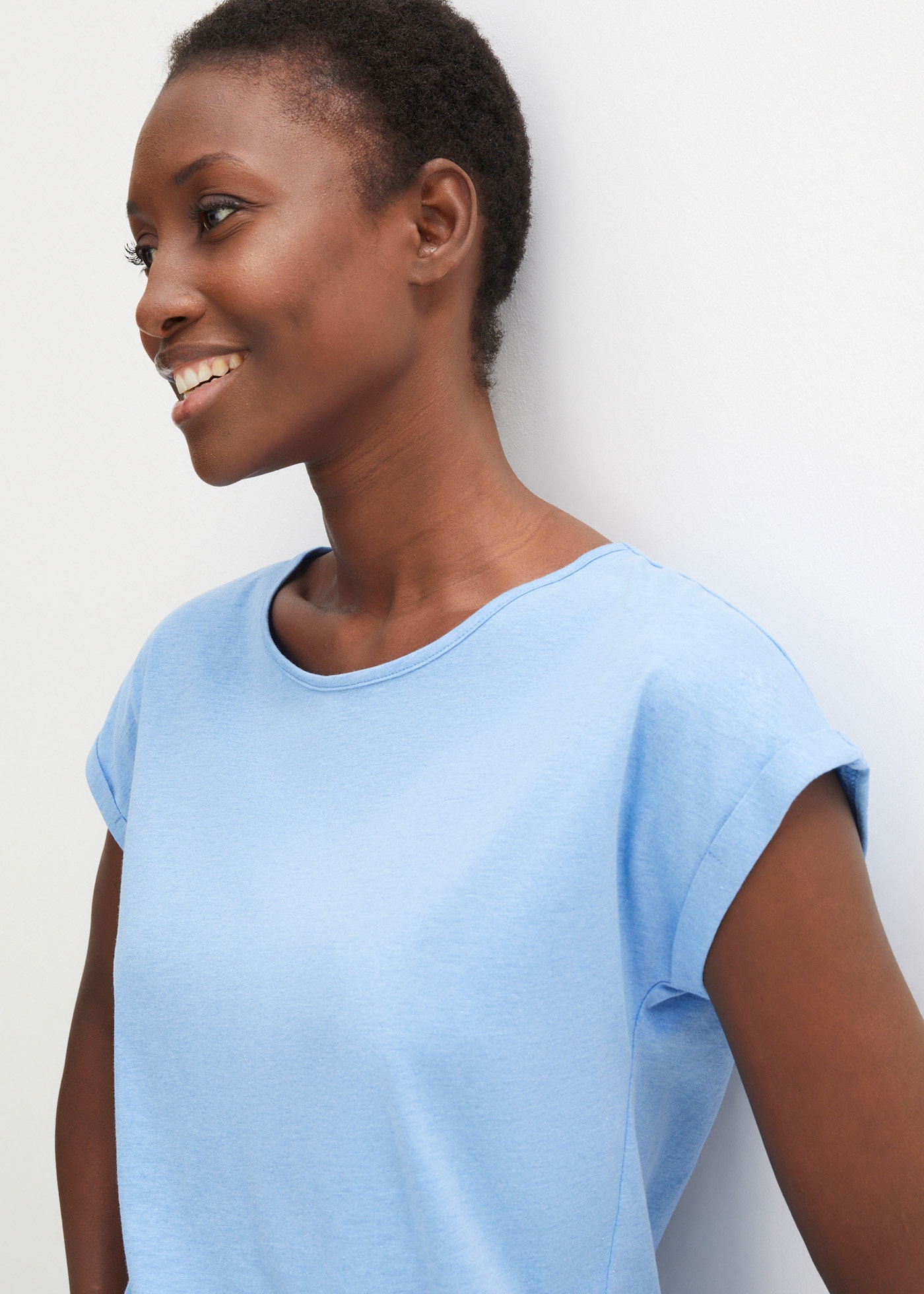 bonprix T-Shirt Oversize-Passform, Kurzarm-Design, für Frühling und Sommer