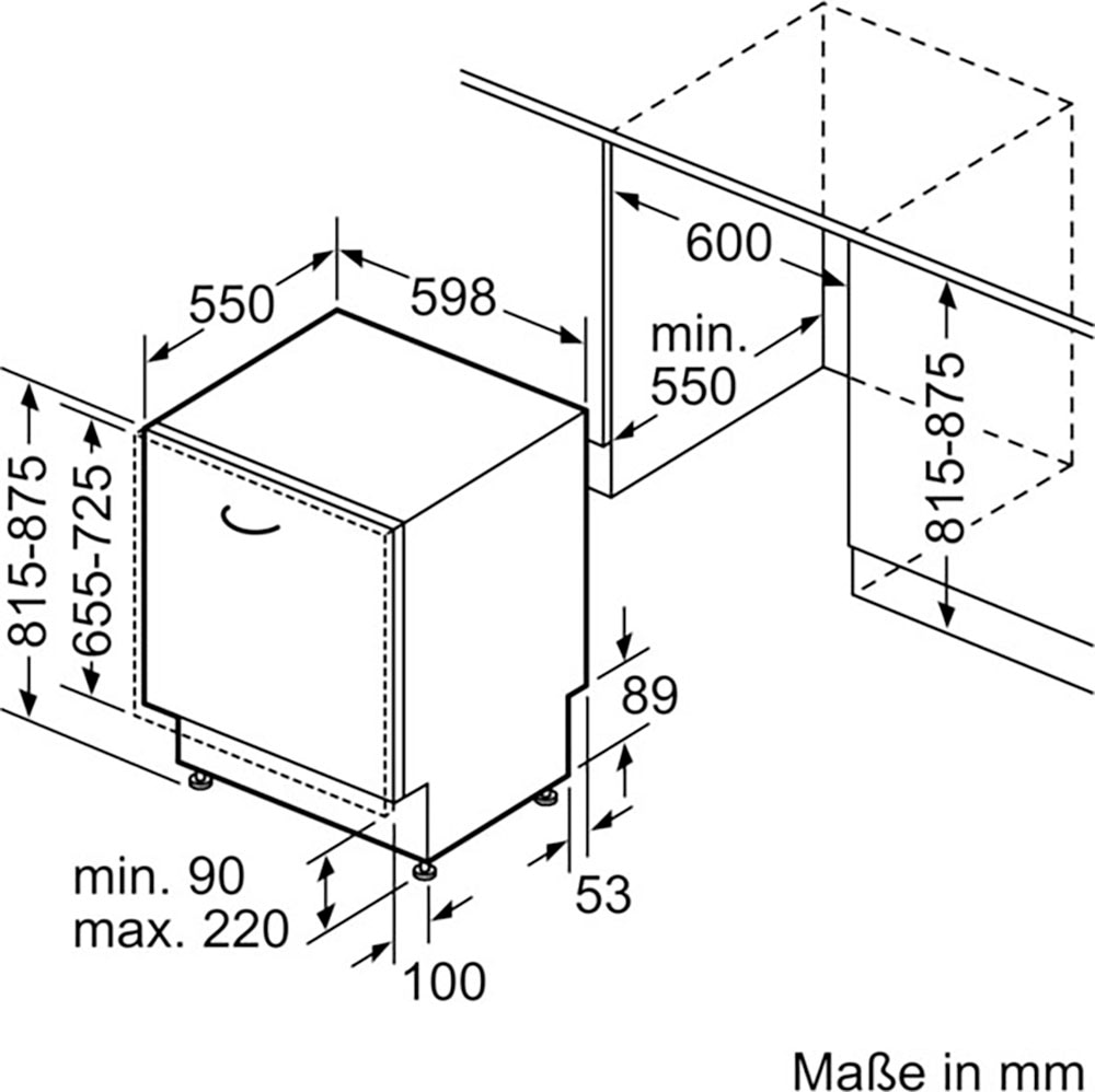 Constructa vollintegrierbarer Geschirrspüler »CG6VX01HVE«, CG6VX01HVE, 14 Maßgedecke