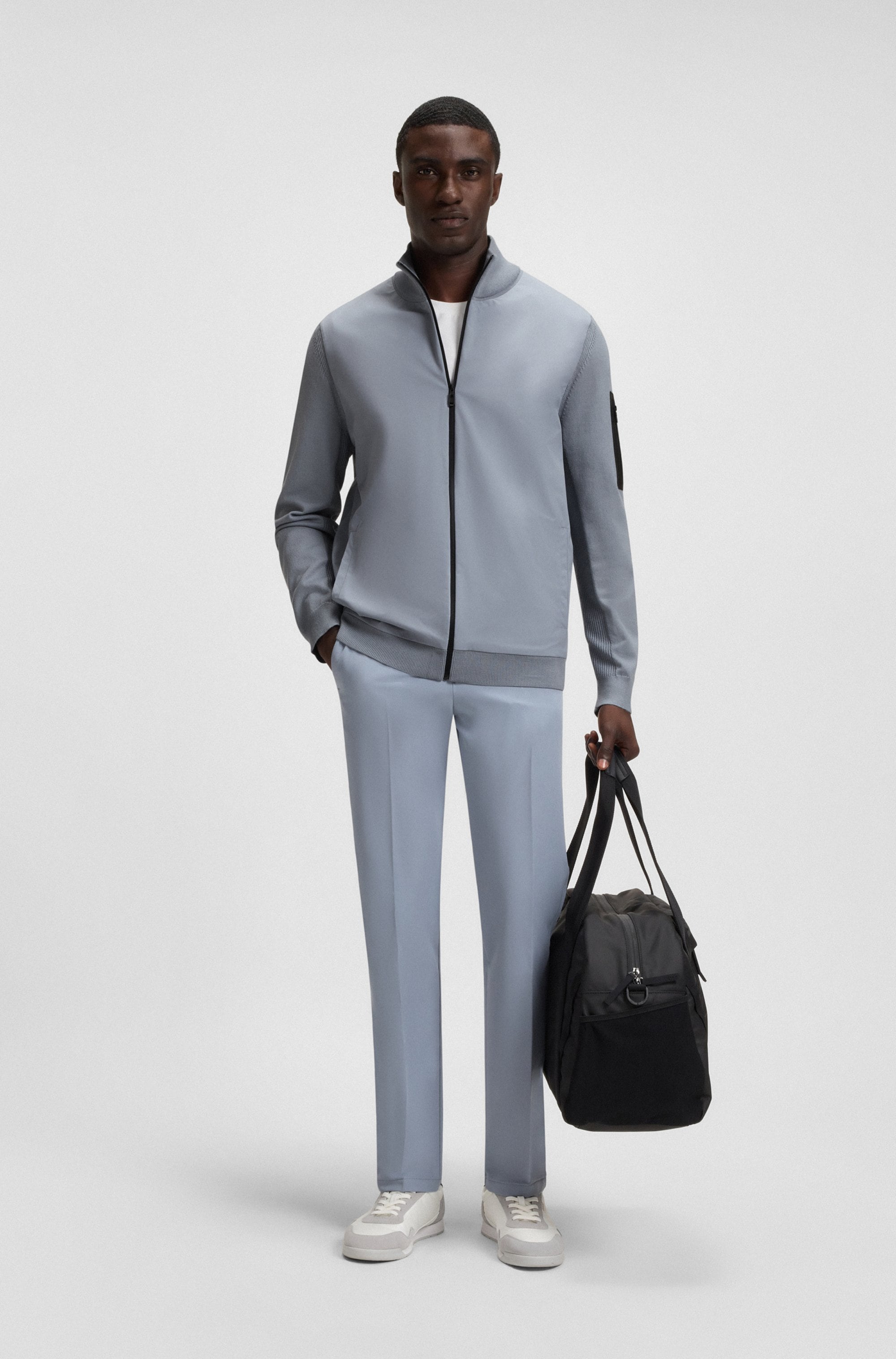 BOSS GREEN Hybridjacke »Momentum«, regular fit, mit Stehkragen