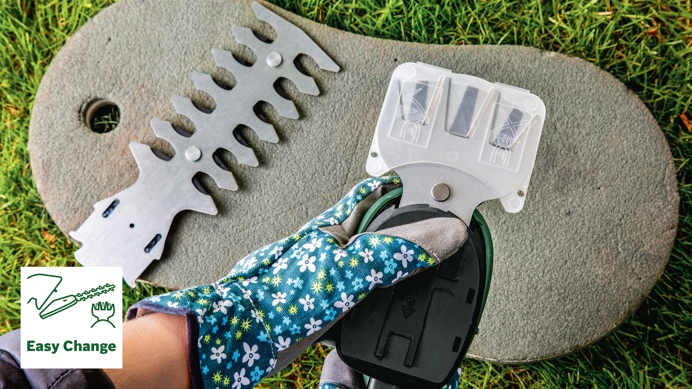 Bosch Home & Garden Akku-Gras- und Strauchscherenset »EasyShear«, mit fest verbauten 3,6 V Akku