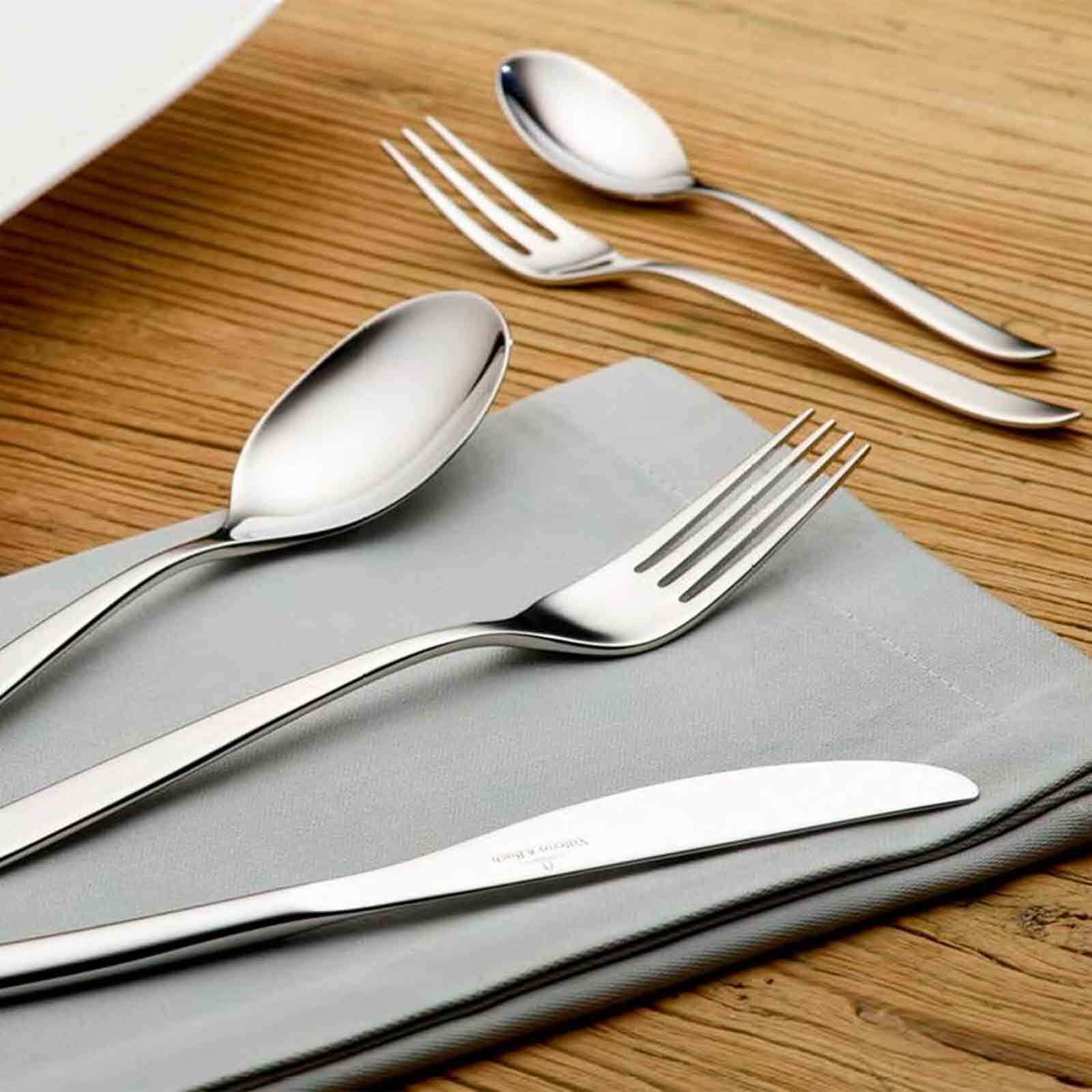 Villeroy & Boch Esslöffel »Kaffeelöffel SoftWave 14,6 cm 6er Set silber«