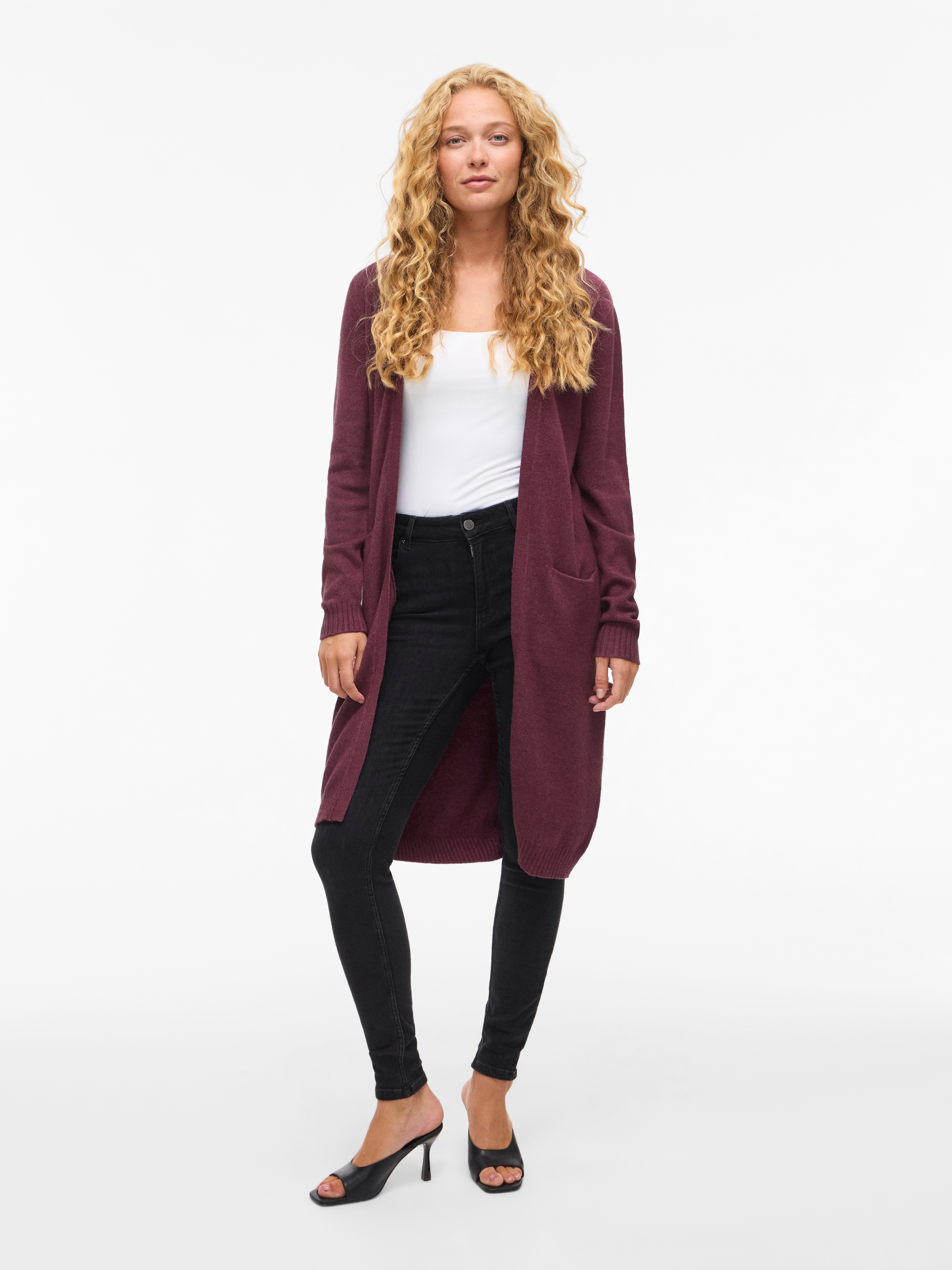 Vila Longstrickjacke »VIRIL LONG L/S  KNIT CARDIGAN - NOOS« Viskosemischung, regular fit