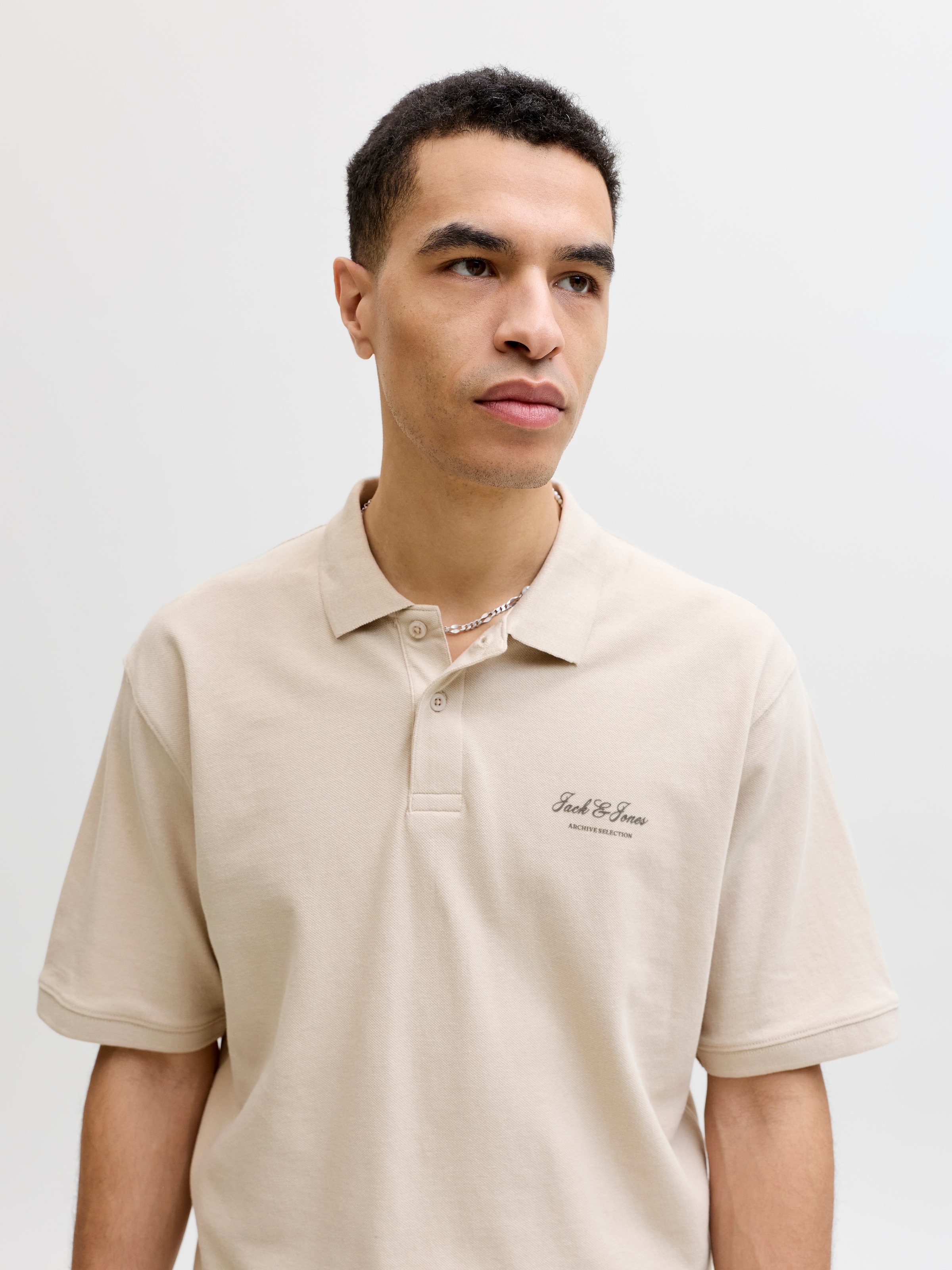 Jack & Jones Poloshirt »JJEARCHIVE GRAPHIC POLO SS LN« mit Polokragen