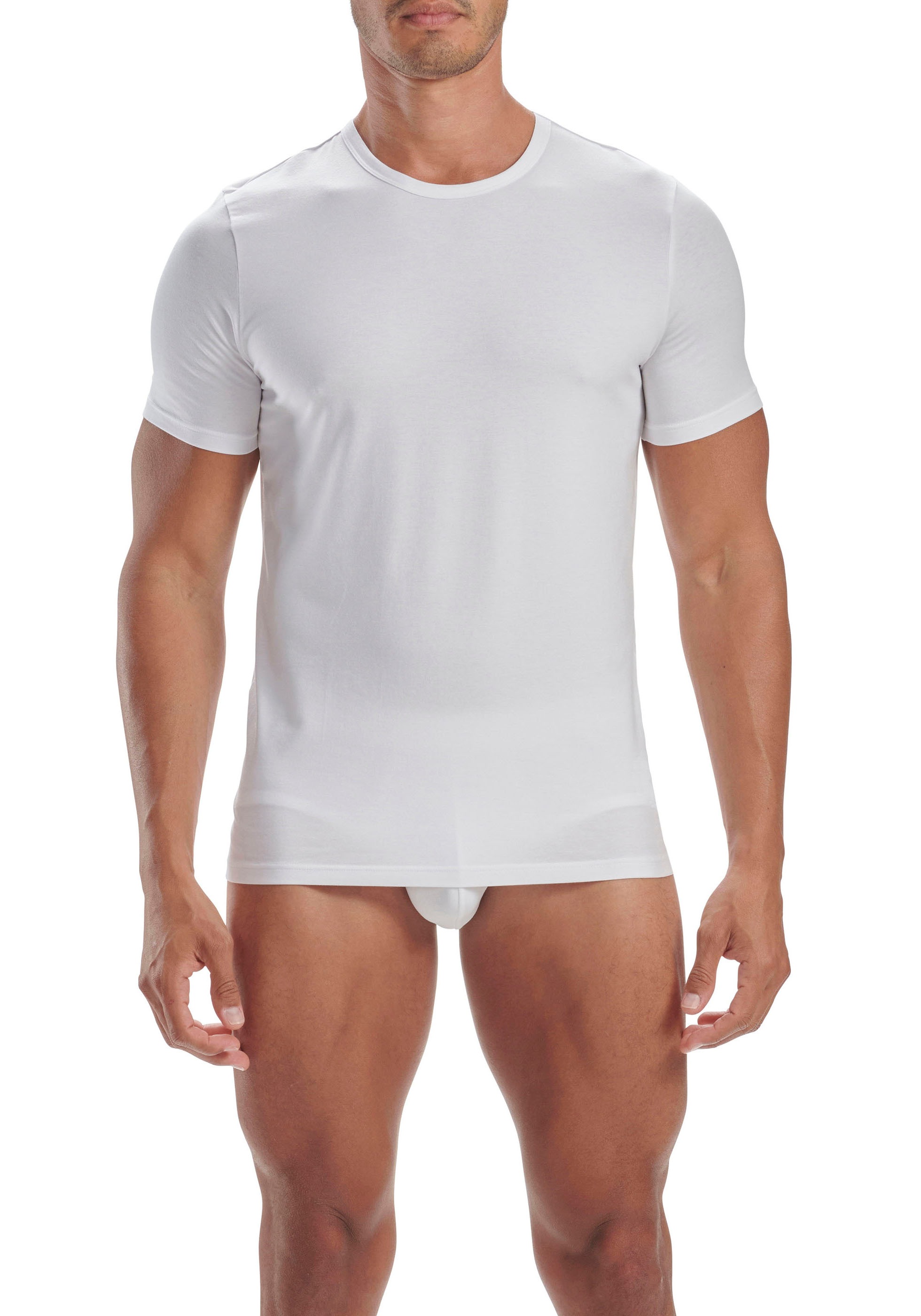 adidas Sportswear T-Shirt »"Active Flex Cotton"«, (2er-Pack), mit Rundhalsausschnitt und Slim Fit