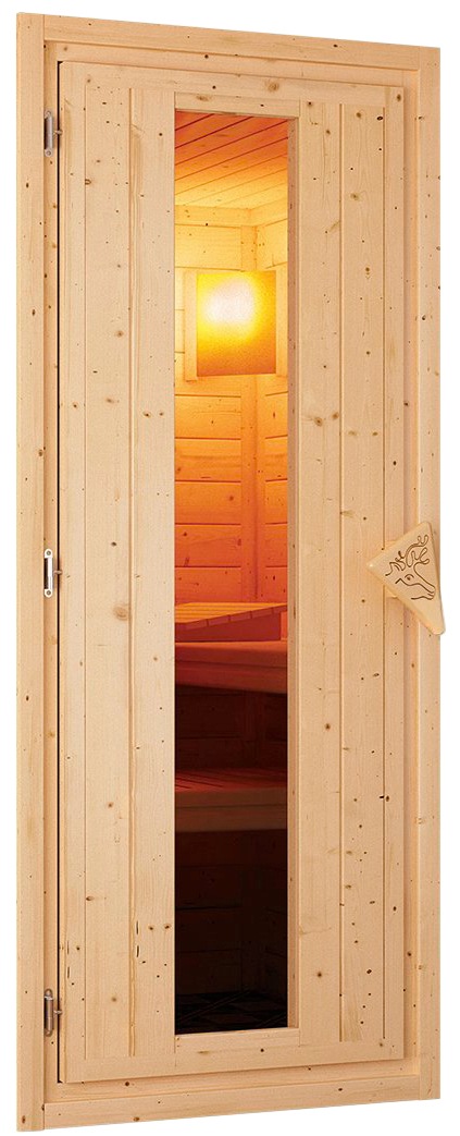 Karibu Sauna »Tomke« Set,  3,6-kW-Bio-Plug & Play Ofen mit externer Steuerung