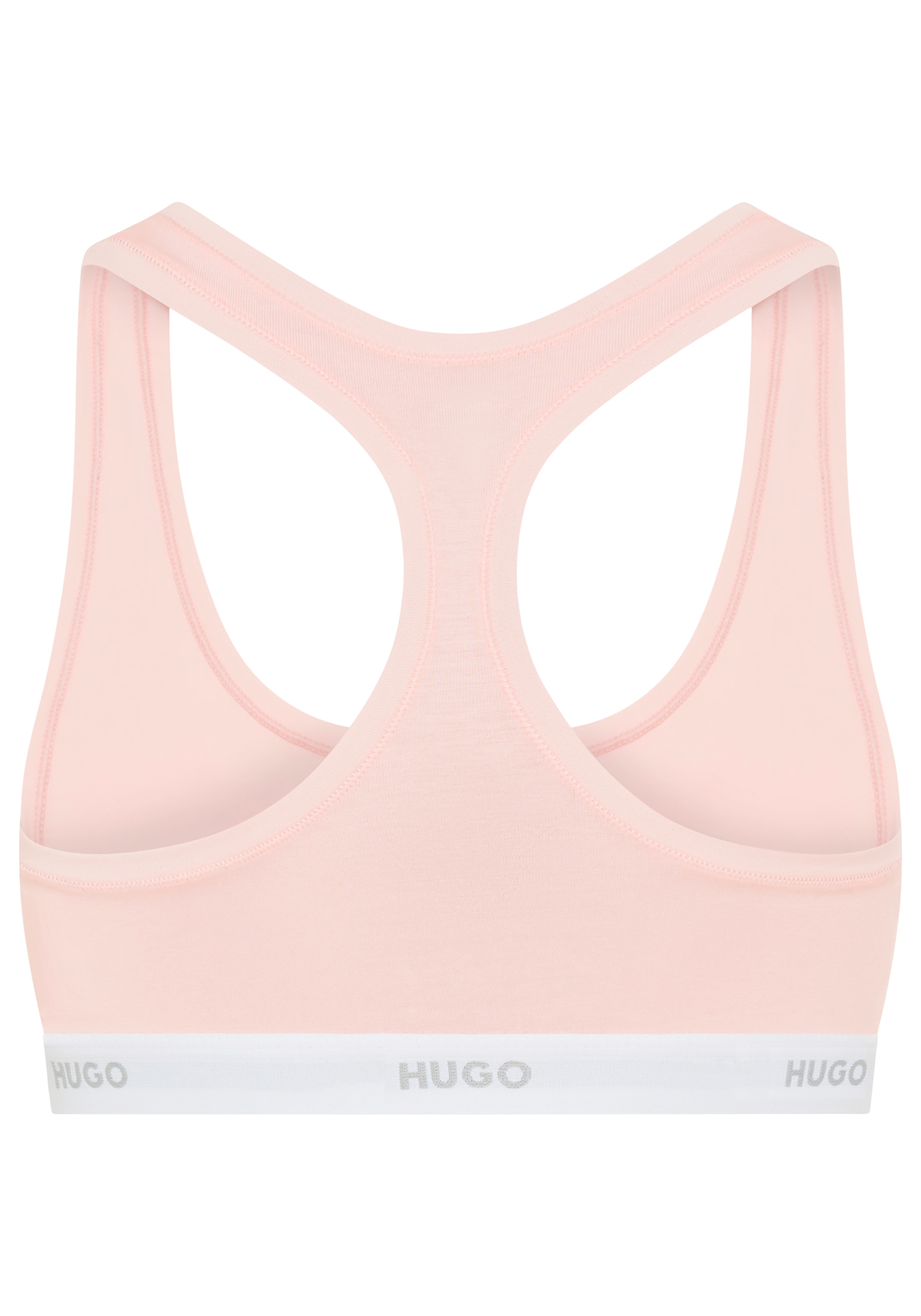 HUGO Underwear Bralette Ringerrücken, Unterbrustband mit Logoschriftzug