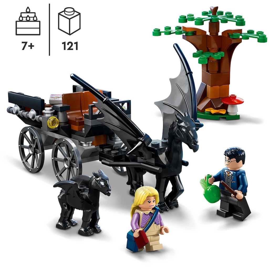 LEGO® Konstruktionsspielsteine »Hogwarts™ Kutsche mit Thestralen (76400), LEGO® Harry Potter«, (121 St.)