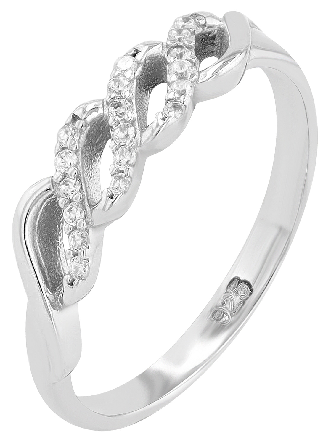 Adelia´s Fingerring »Damen Ring aus 925 Silber mit Zirkonia«
