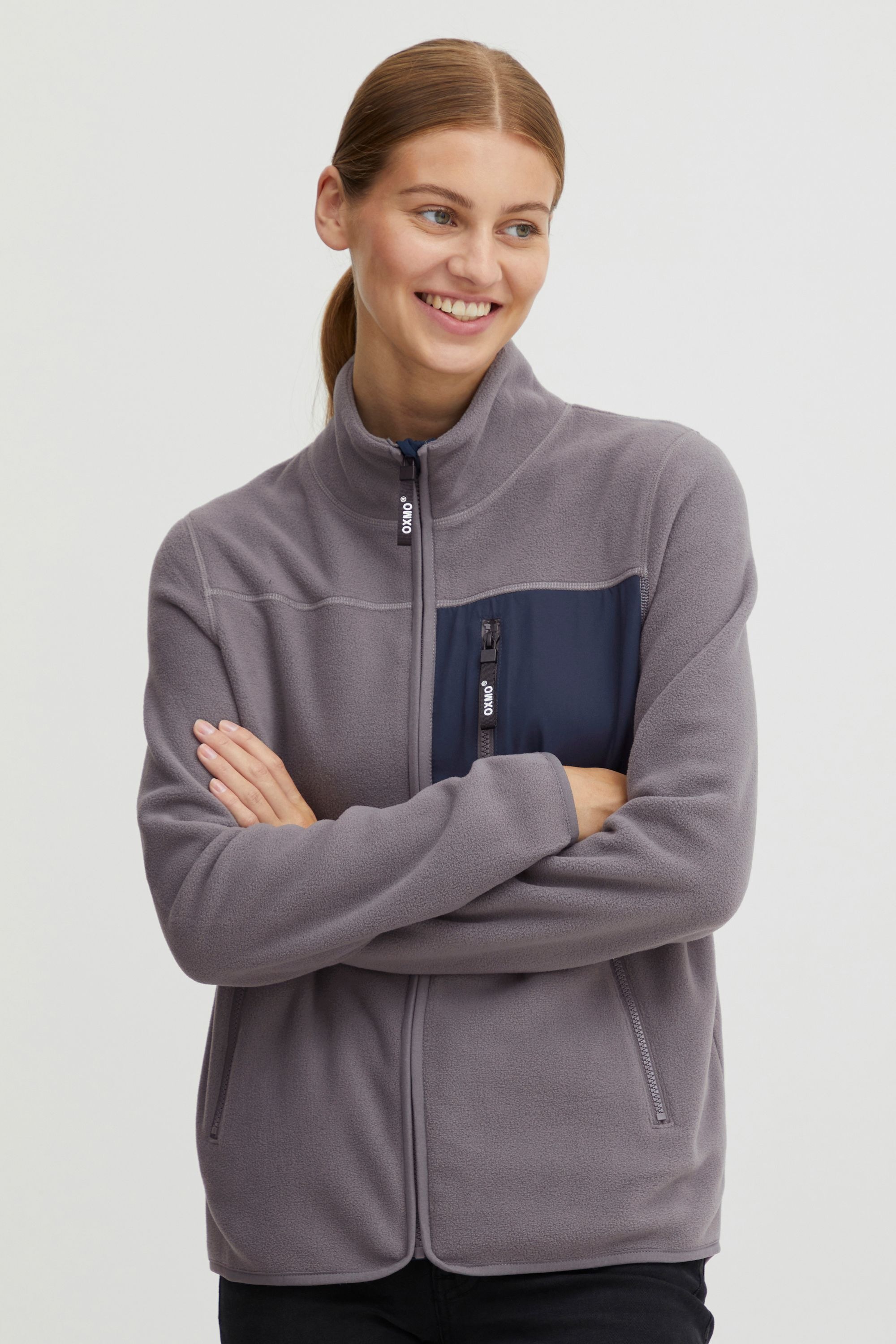 OXMO Fleecejacke »Fleecejacke OXNymfe«, ohne Kapuze
