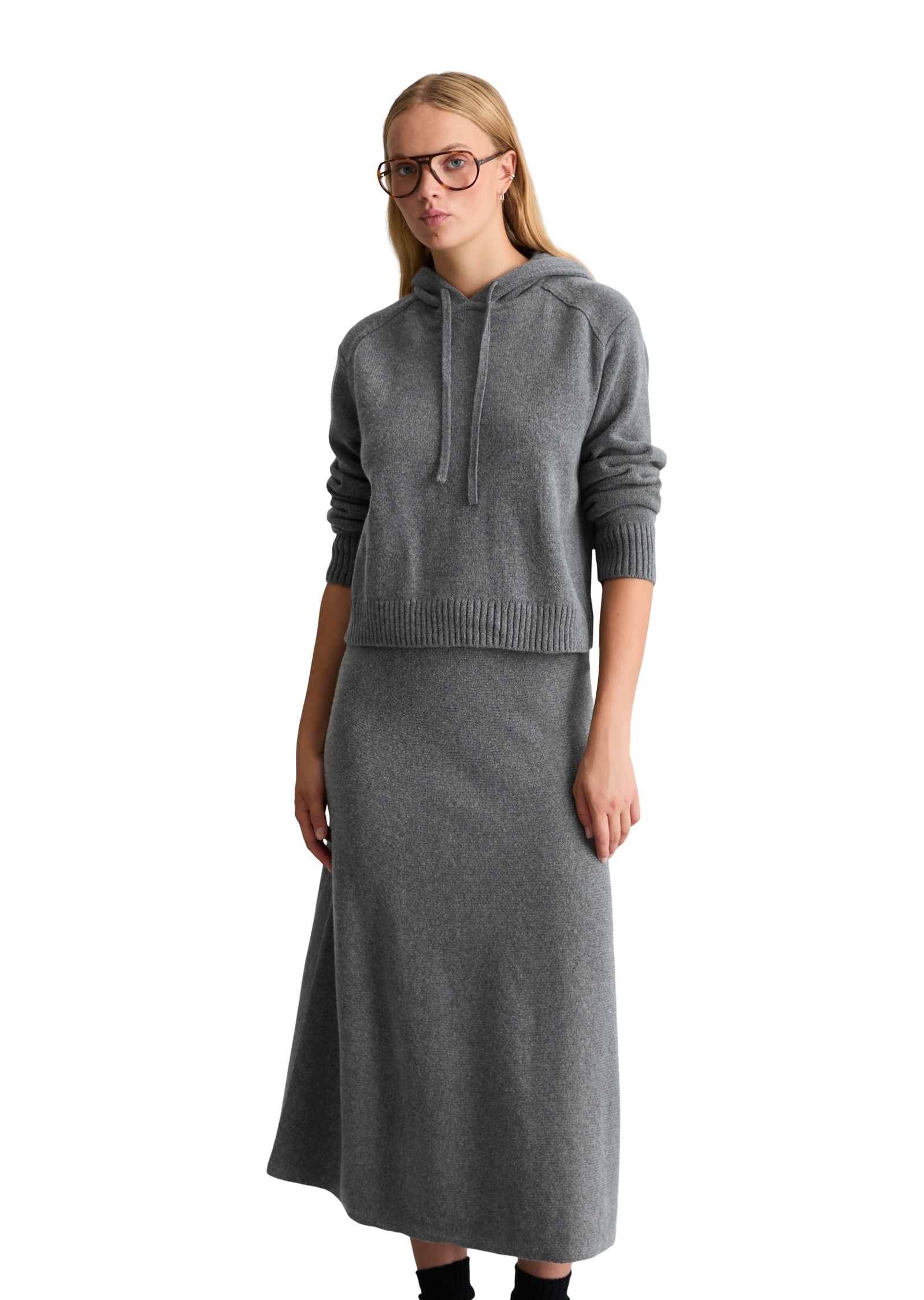Marc O'Polo DENIM Kapuzenpullover »relaxed aus weichem Wolle-Mix«