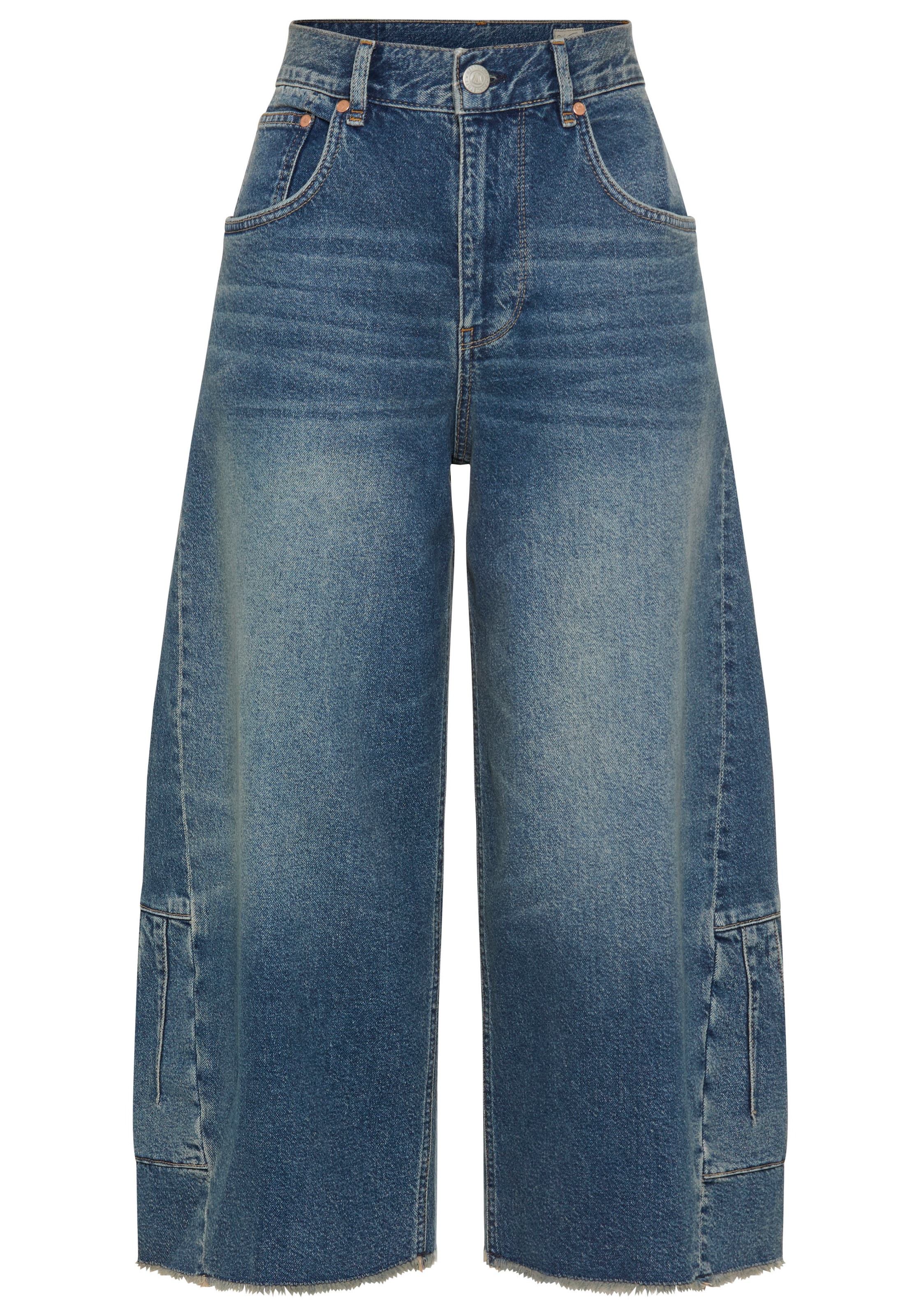 Herrlicher 7/8-Jeans »Edwina Denim« mit seitlich eingesetzten Details