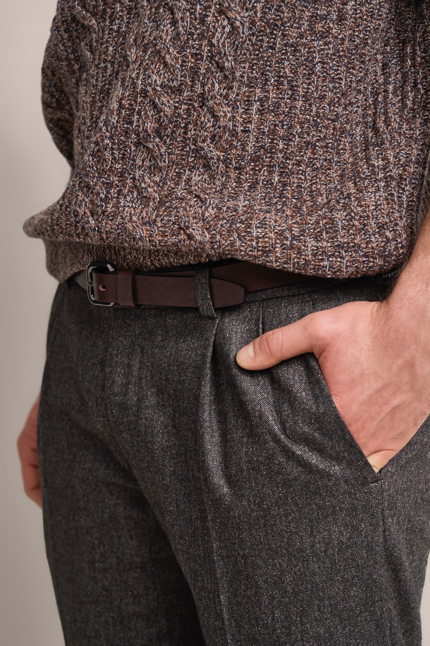 bugatti Bundfaltenhose, besonders soft