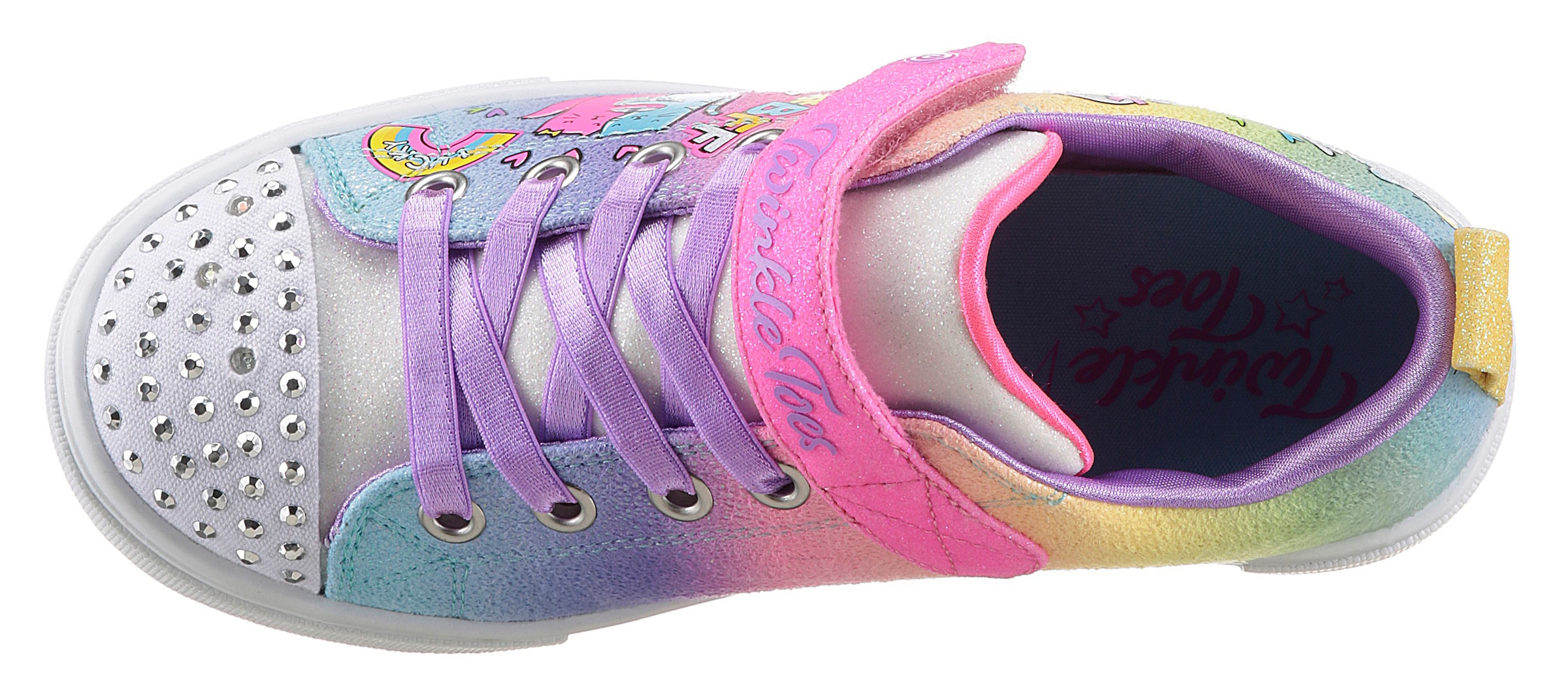 Skechers Sneaker »TWINKLE SPARKS BFF MAGIC«, im glitzernden Look, Freizeitschuh, Halbschuh, Schnürschuh