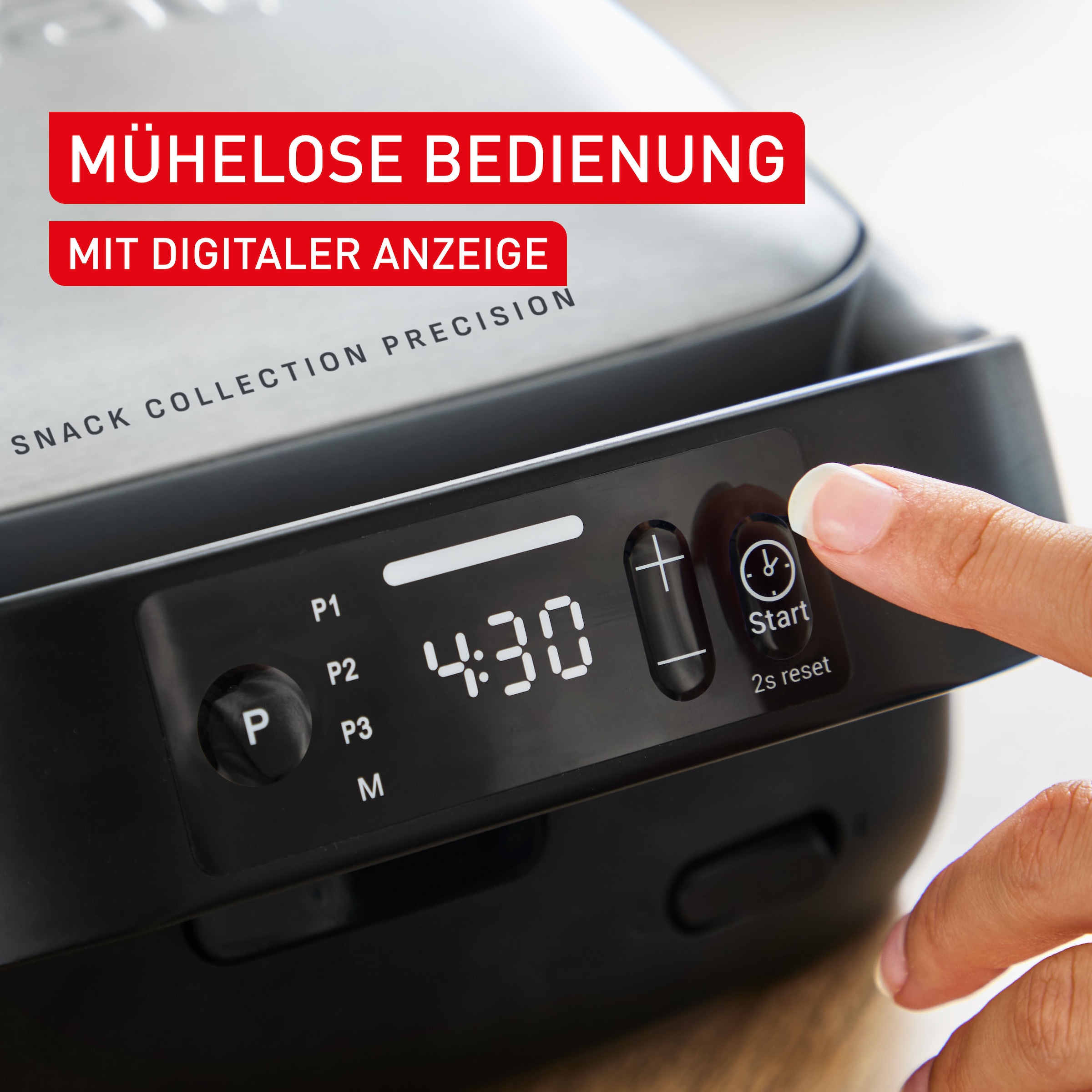 Tefal 2-in-1-Sandwichmaker »Snack Collection Precision« Sandwiches & Waffeln, 3 Programme, digitaler Bildschirm, Timer