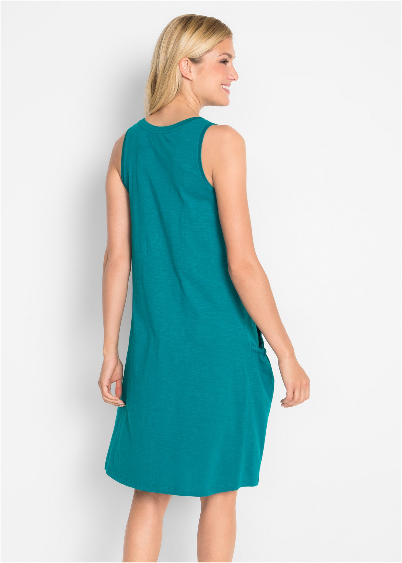 bonprix Jerseykleid »Baumwoll-Jerseykleid mit Taschen« Baumwoll-Jerseykleid mit Taschen