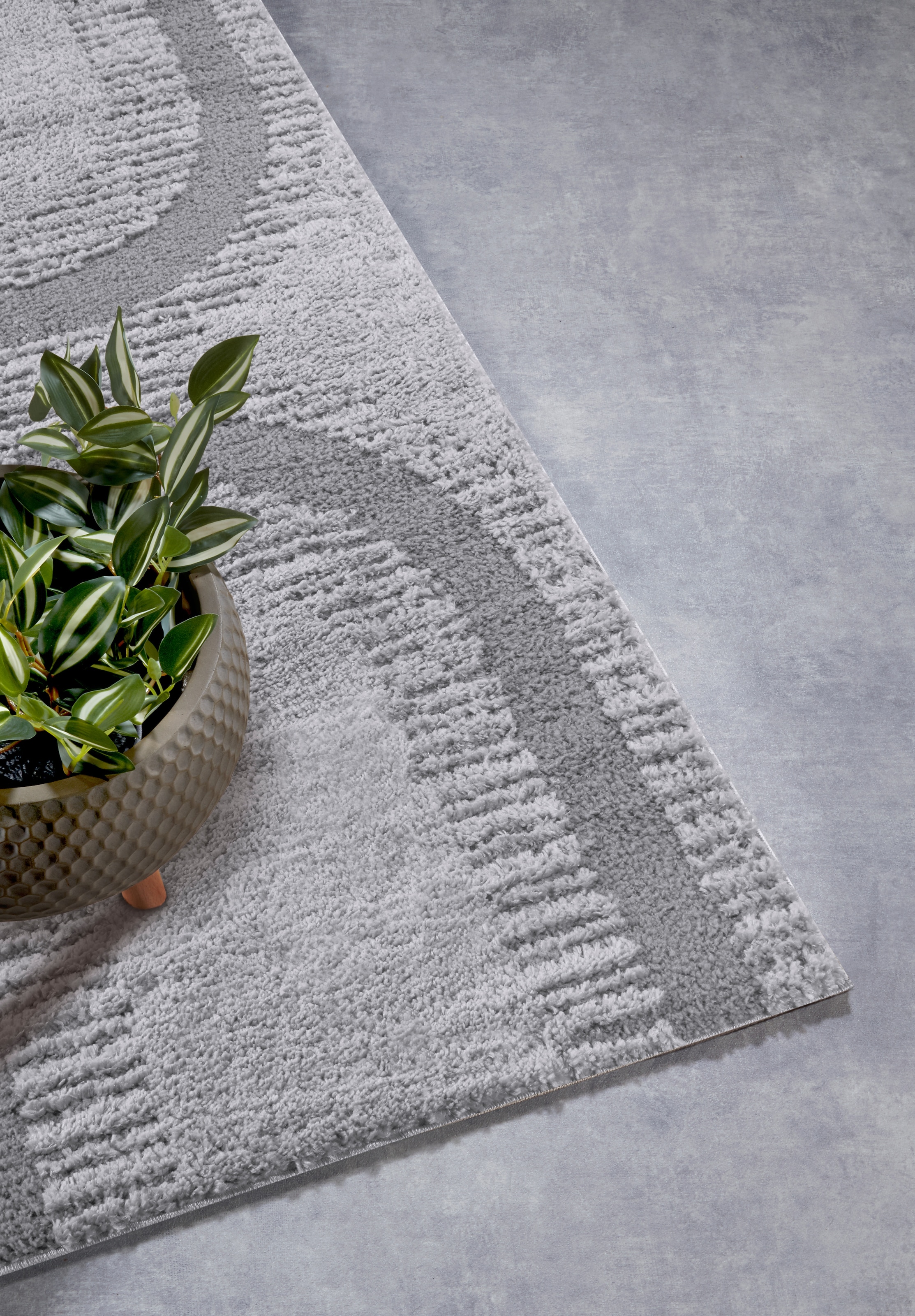 ELLE DECORATION Designteppich »Bartoux«, rechteckig, 18 mm Höhe, Hochflor, Shaggy, Läufer, weich, Langflor, modern, Hoch Tief Effekt