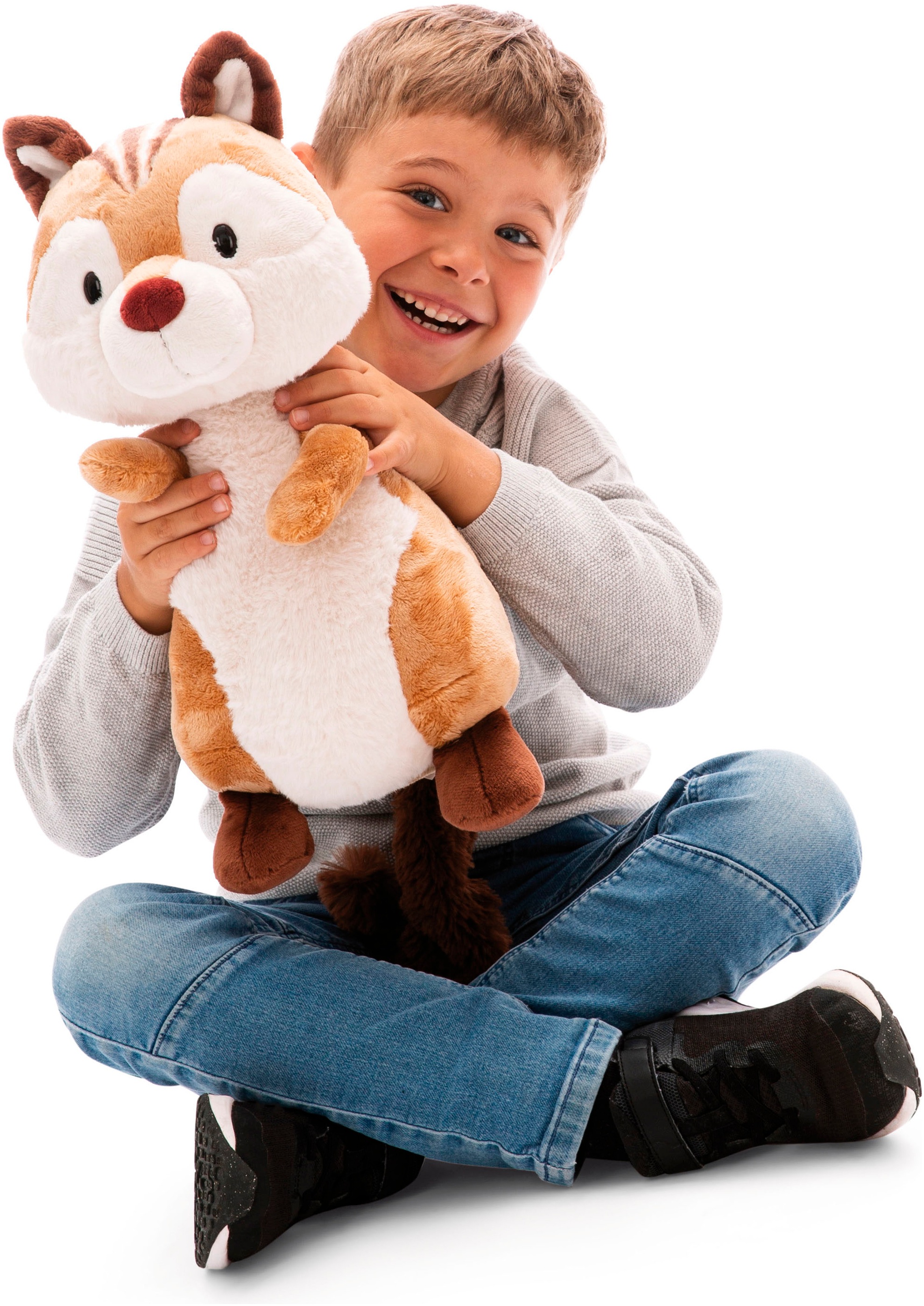 Nici Kuscheltier »Wild Friends GREEN, Streifenhörnchen Jojo, 37cm«, sitzend
