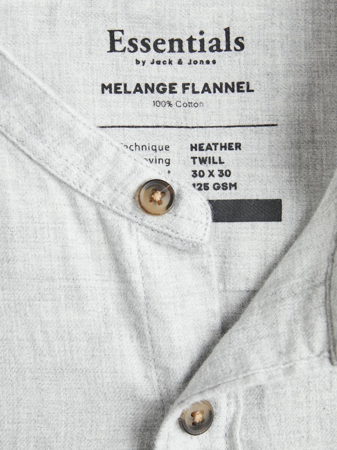 Jack & Jones Langarmhemd »JJEBAND MELANGE SHIRT LS SN«